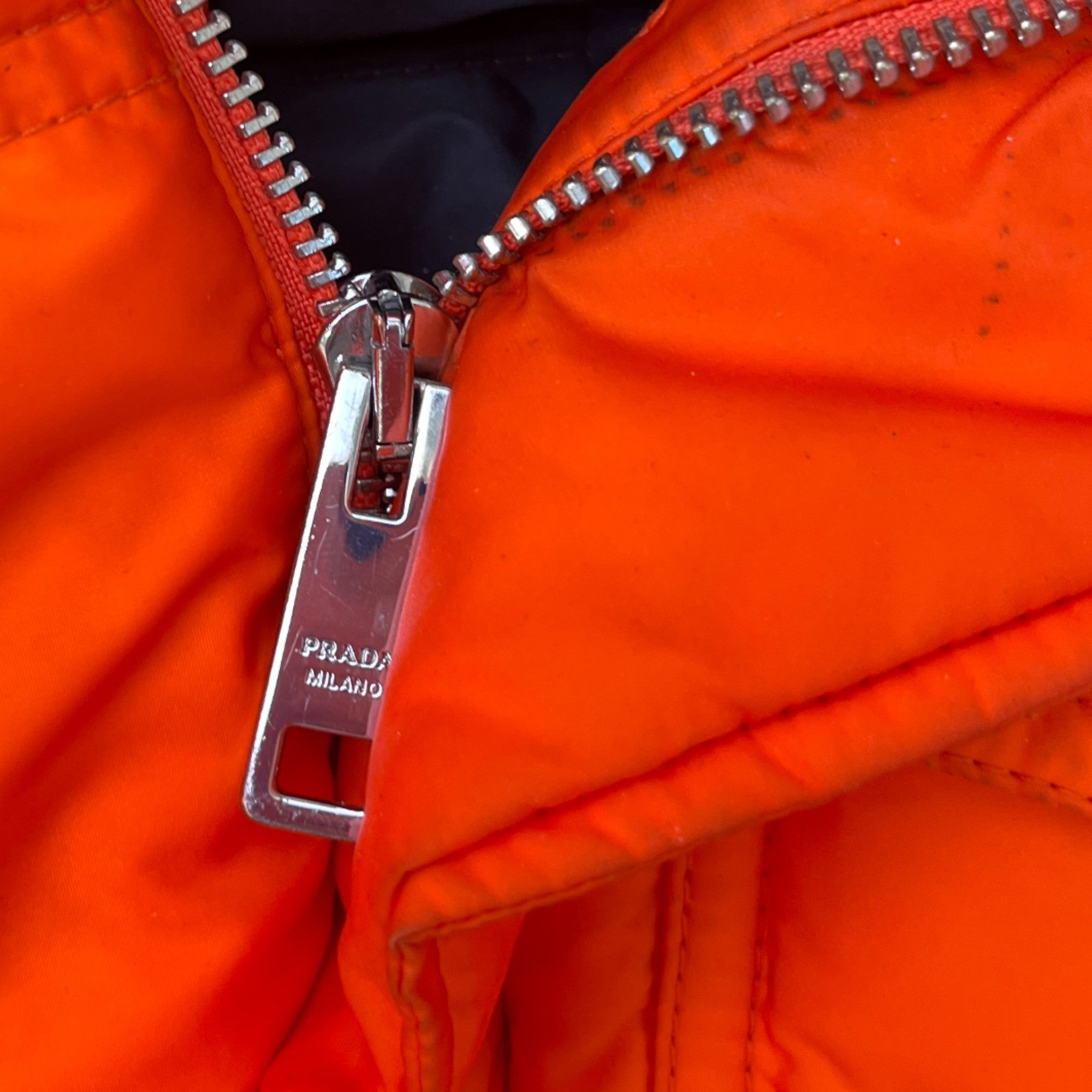 Men's Plaque Logo Down Jacket Orange Size IT 46 / S