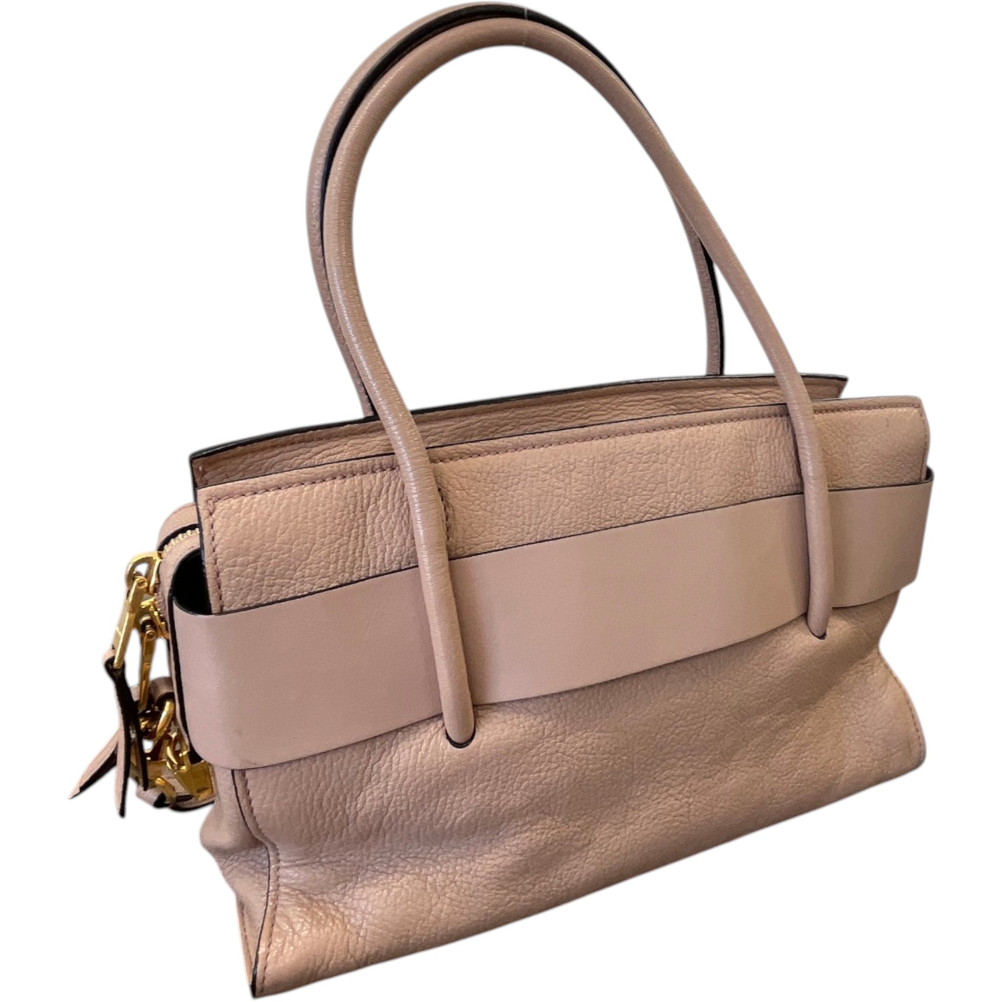 Women's Madras Fiocco Bow Tote Bag Nude