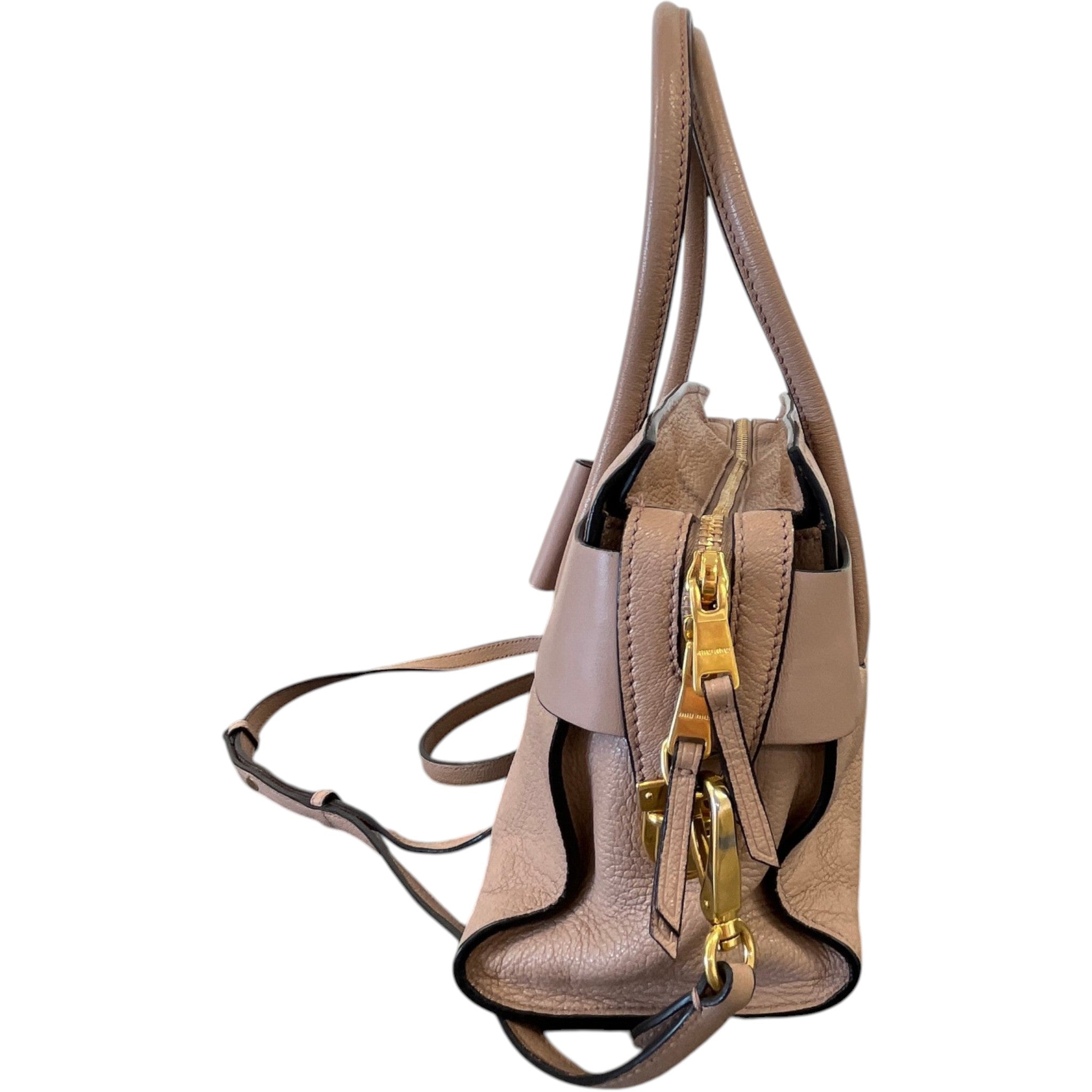 Women's Madras Fiocco Bow Tote Bag Nude