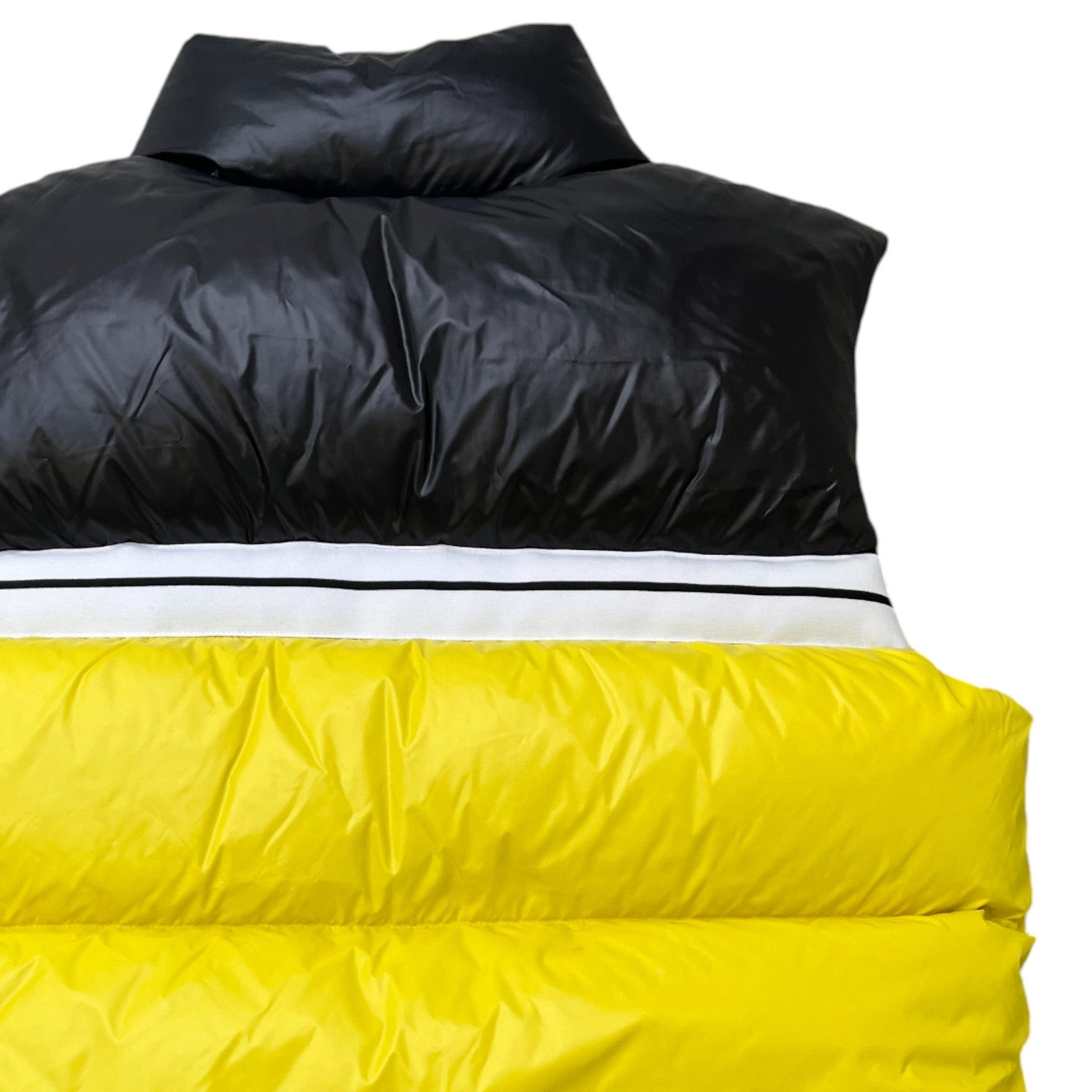 Men's Classic Puffer Track Gilet Yellow Size M