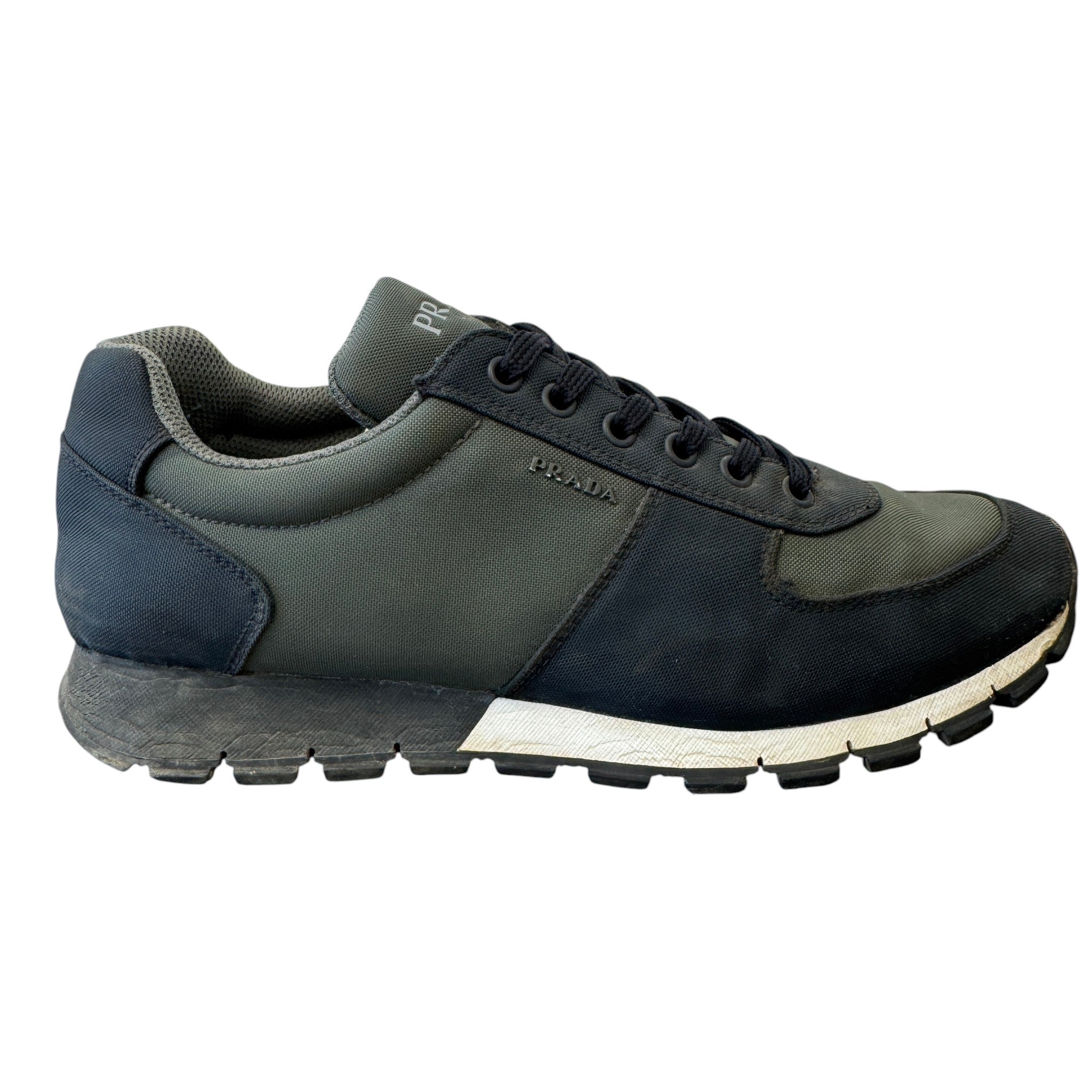 Men's Nylon Runners Low Trainers Khaki Size EU 42 / UK 8