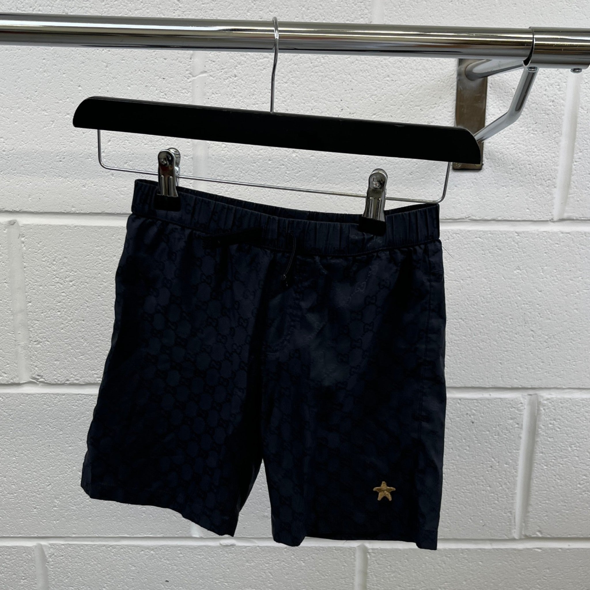 Men's Gg Supreme Kids Age 5 Swim Shorts Black Size XXS
