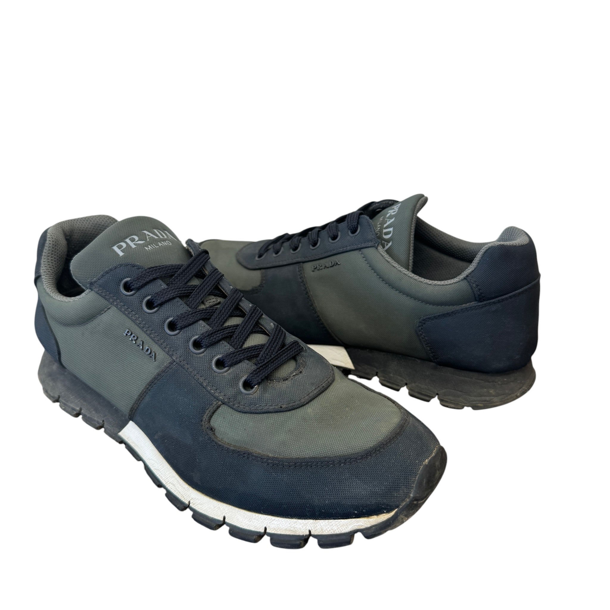 Men's Nylon Runners Low Trainers Khaki Size EU 42 / UK 8