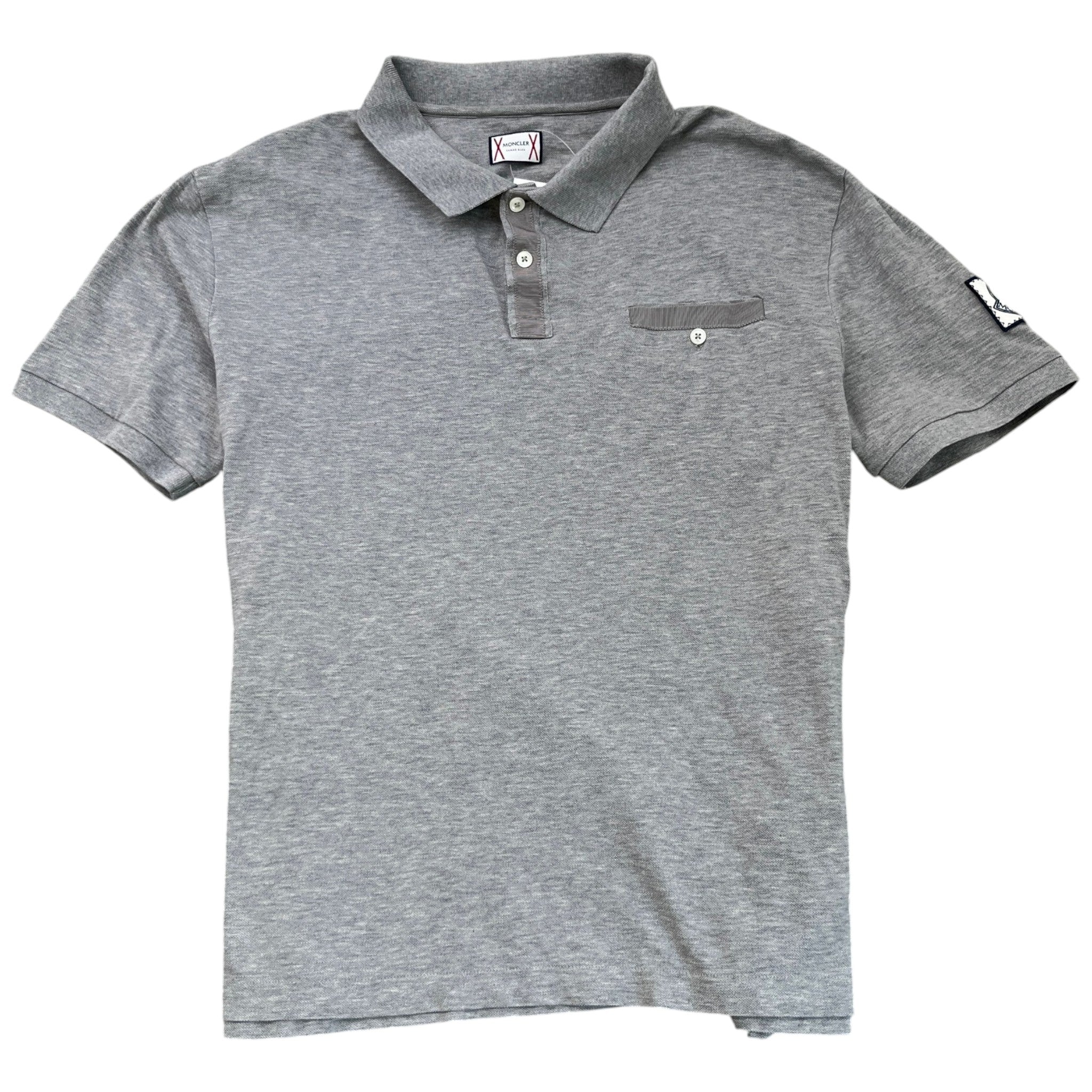 Men's Gamme Bleu Polo Shirt Grey Size XL