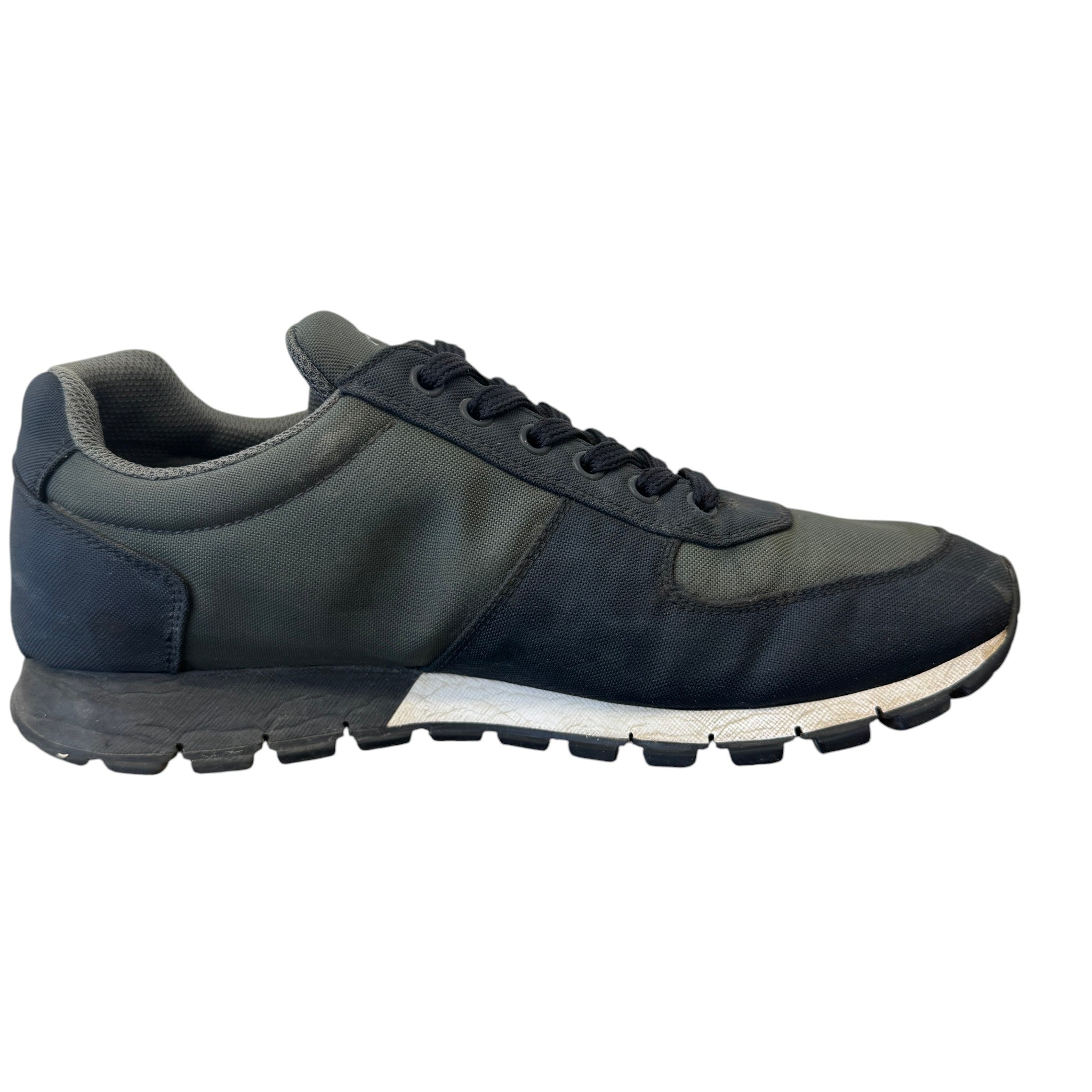 Men's Nylon Runners Low Trainers Khaki Size EU 42 / UK 8