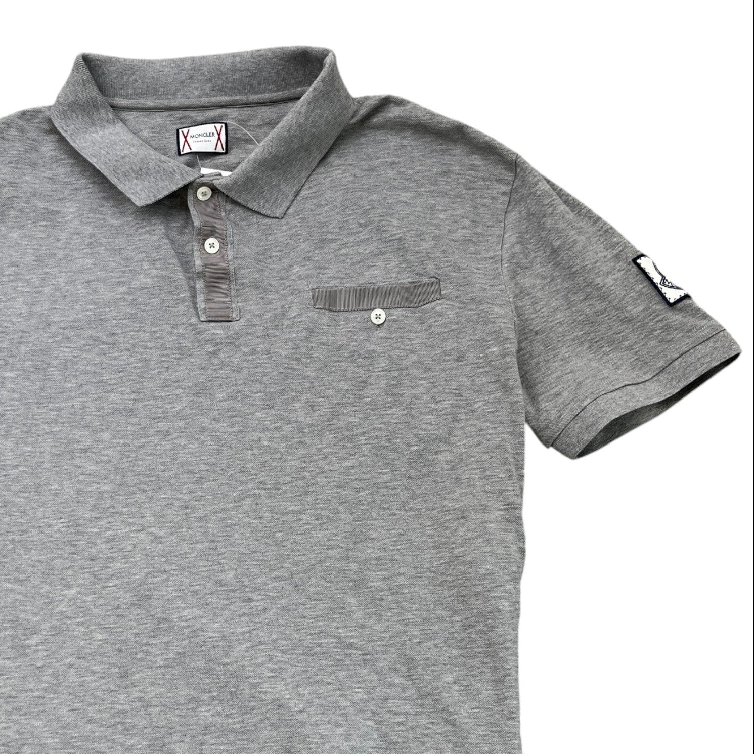 Men's Gamme Bleu Polo Shirt Grey Size XL