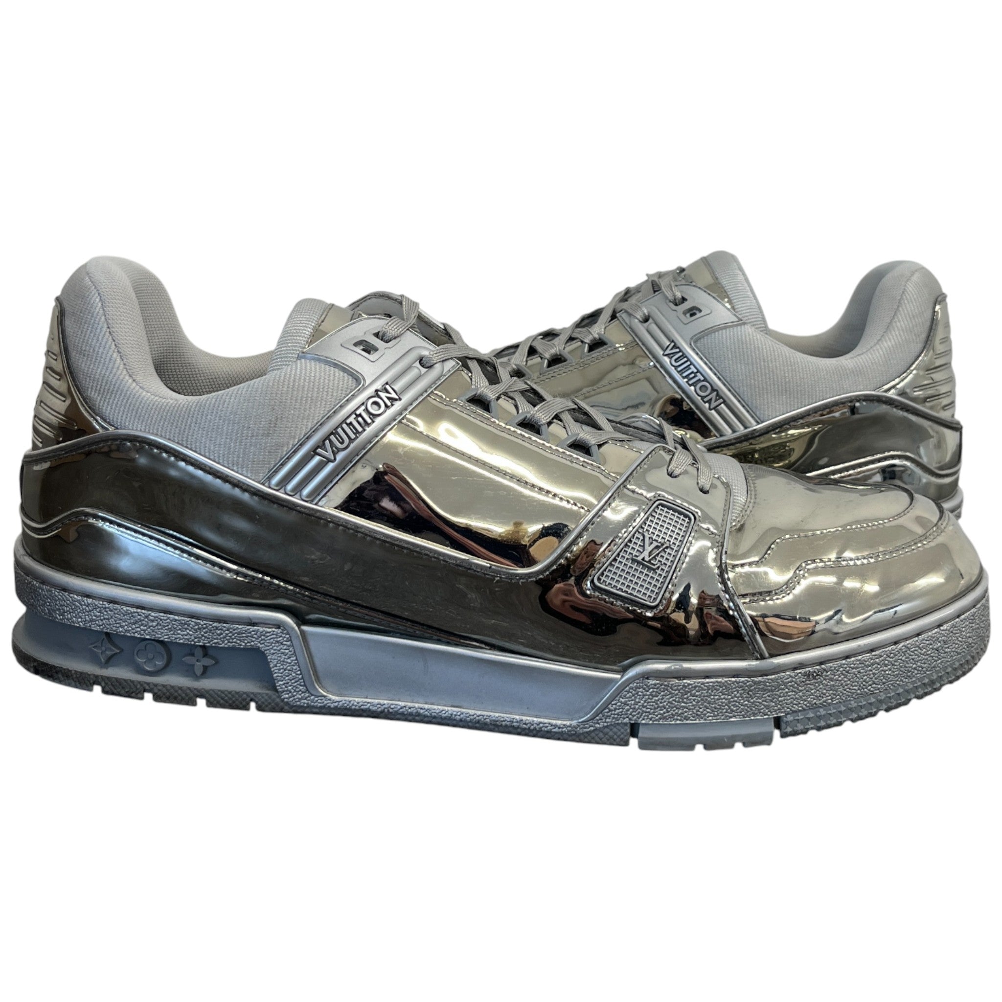 Men's Lv Low Trainers Silver Size EU 45 / UK 11