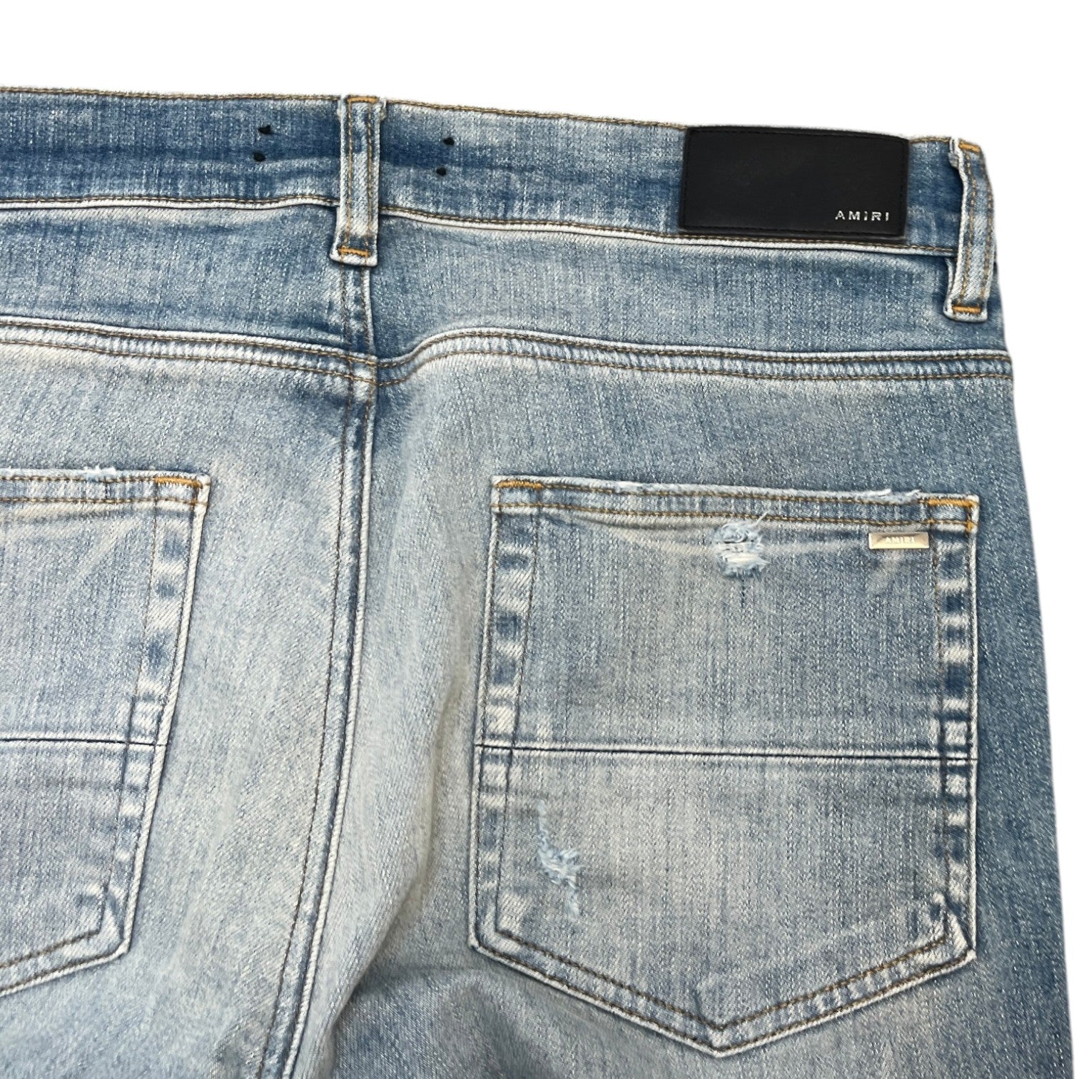 Men's Distressed Mx1 Jeans Blue Size Waist 32"