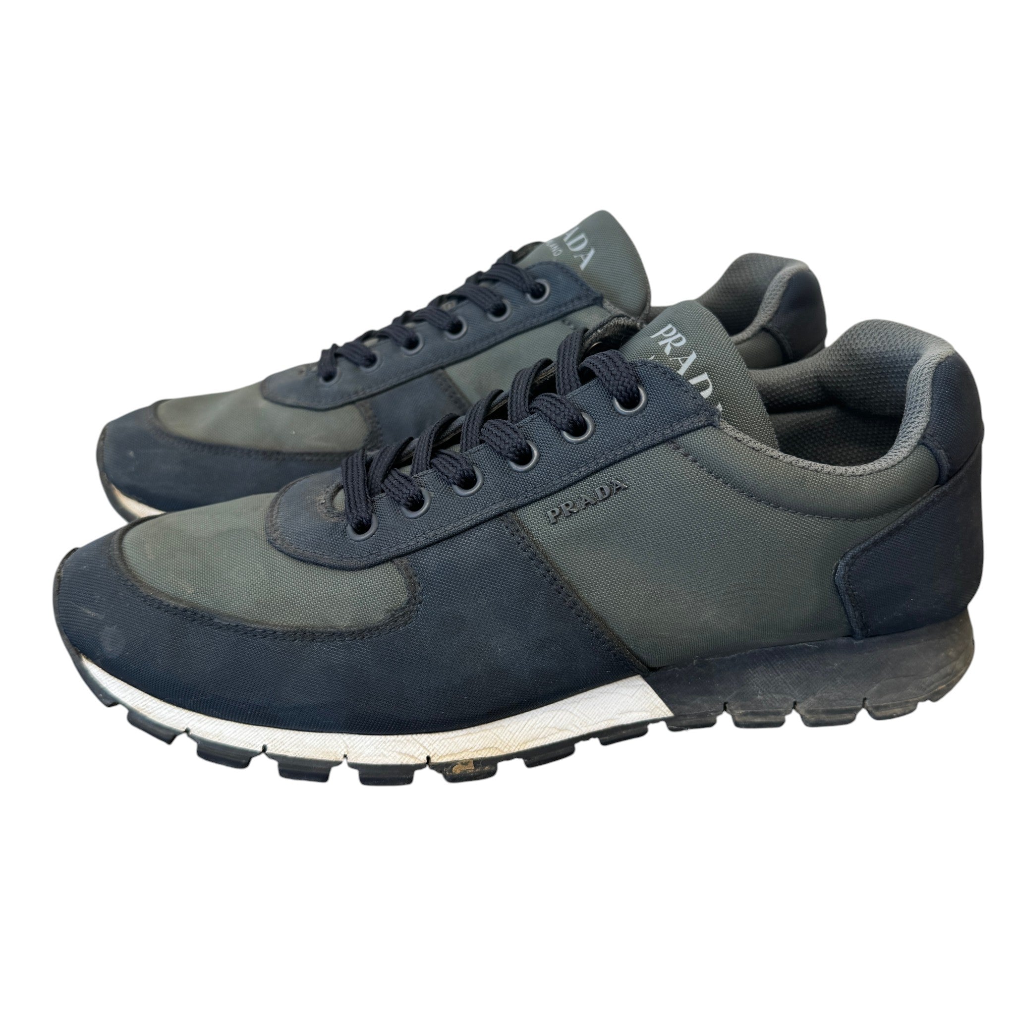 Men's Nylon Runners Low Trainers Khaki Size EU 42 / UK 8