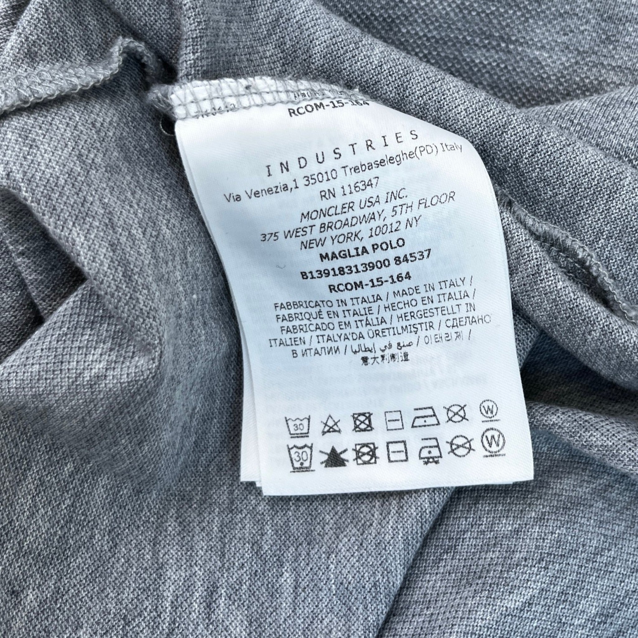 Men's Gamme Bleu Polo Shirt Grey Size XL