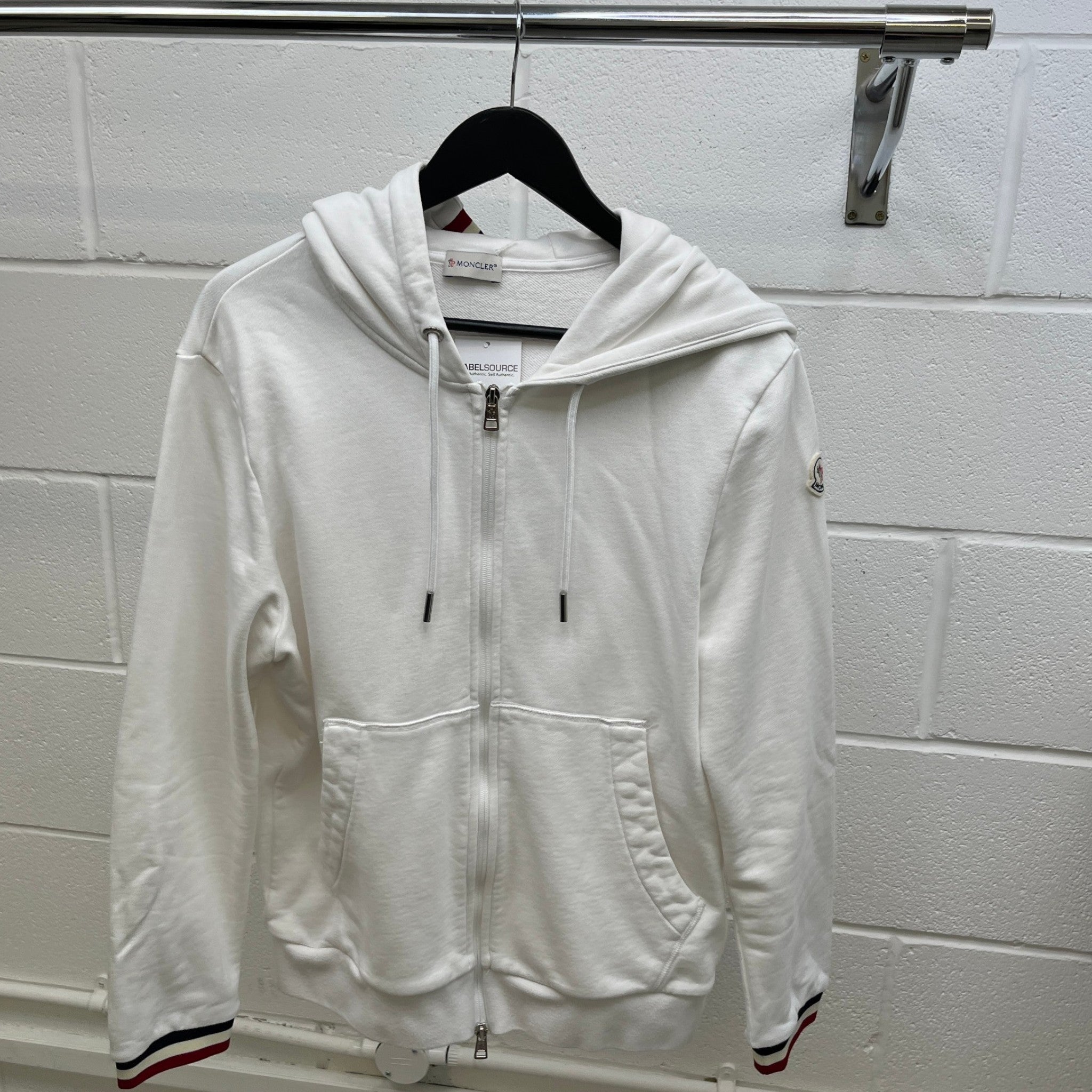 Men's Maglia Hoodie White Size L