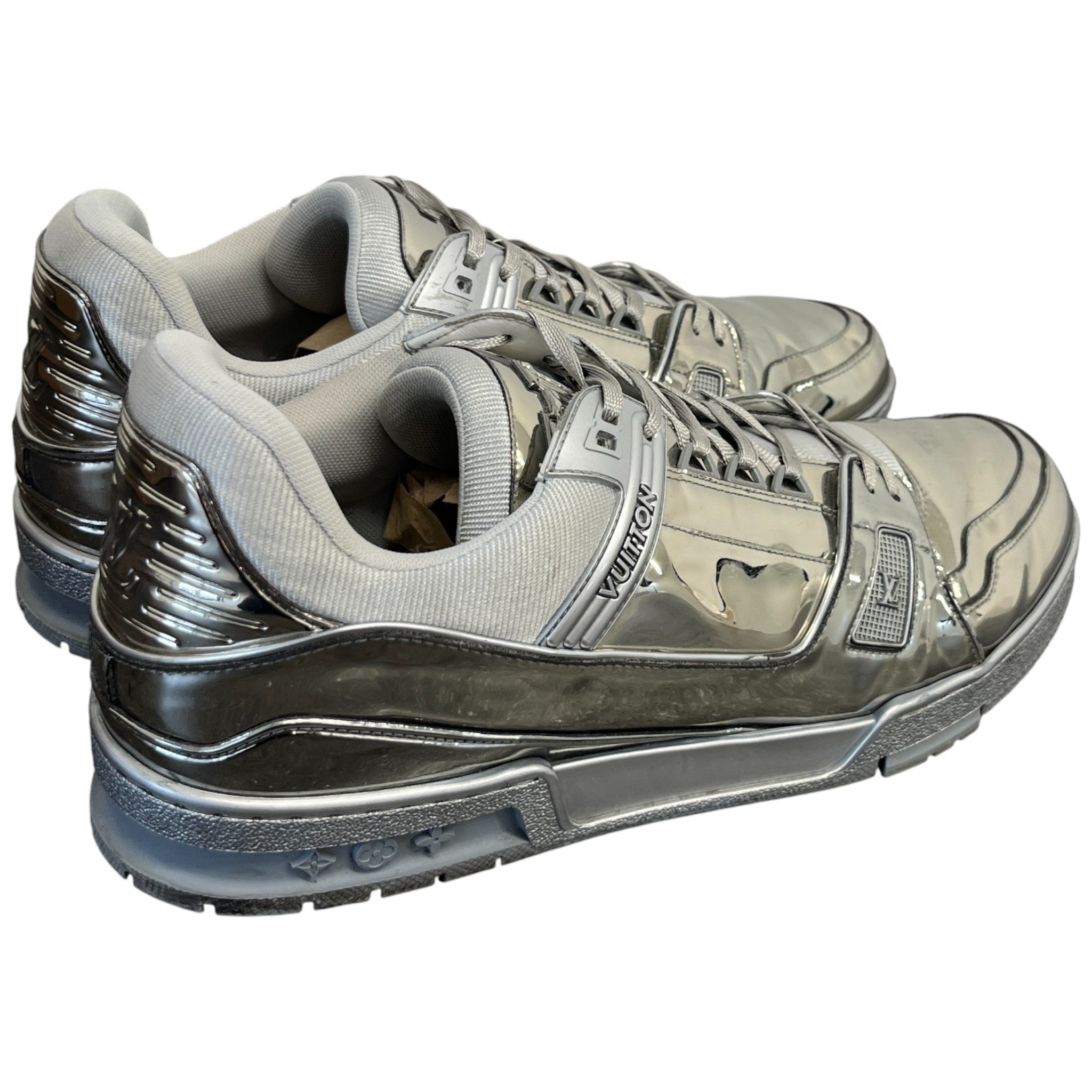 Men's Lv Low Trainers Silver Size EU 45 / UK 11