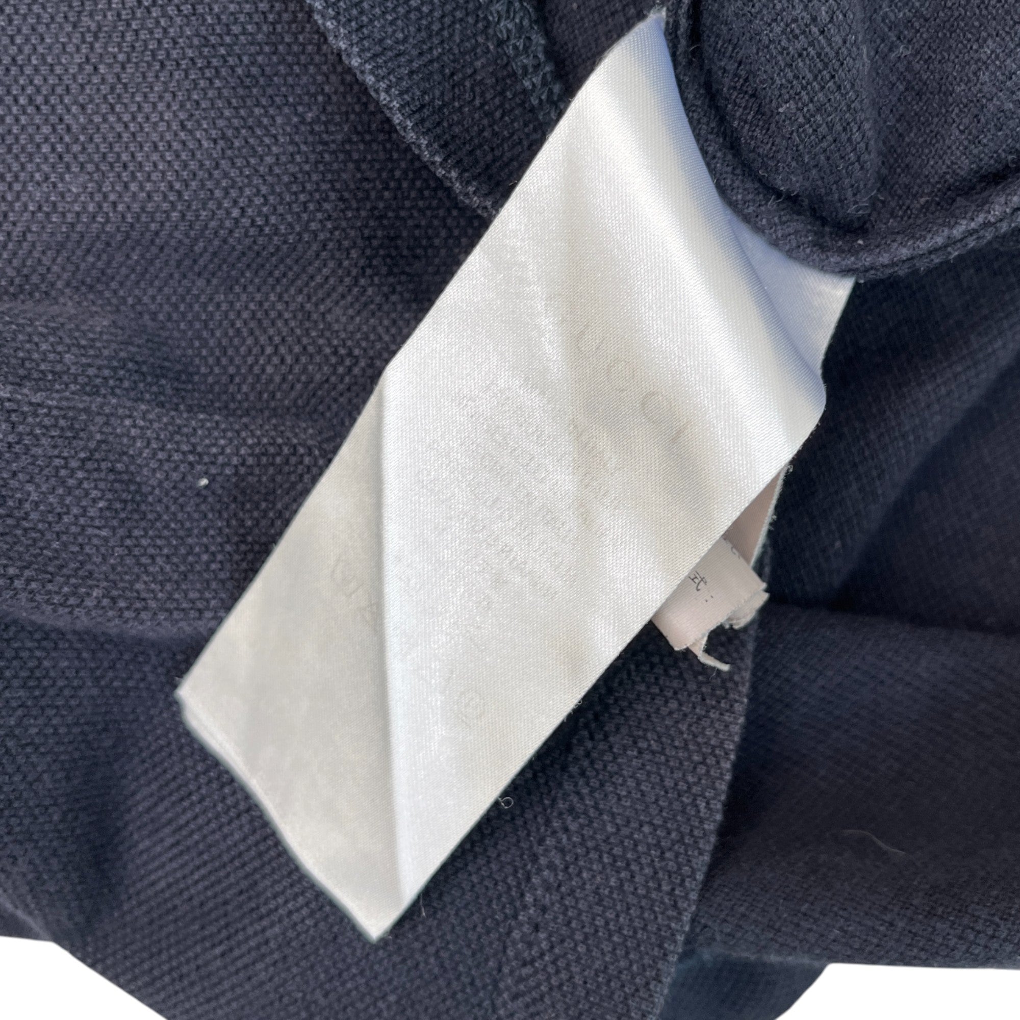 Men's Web Collar Polo Shirt Navy Size S