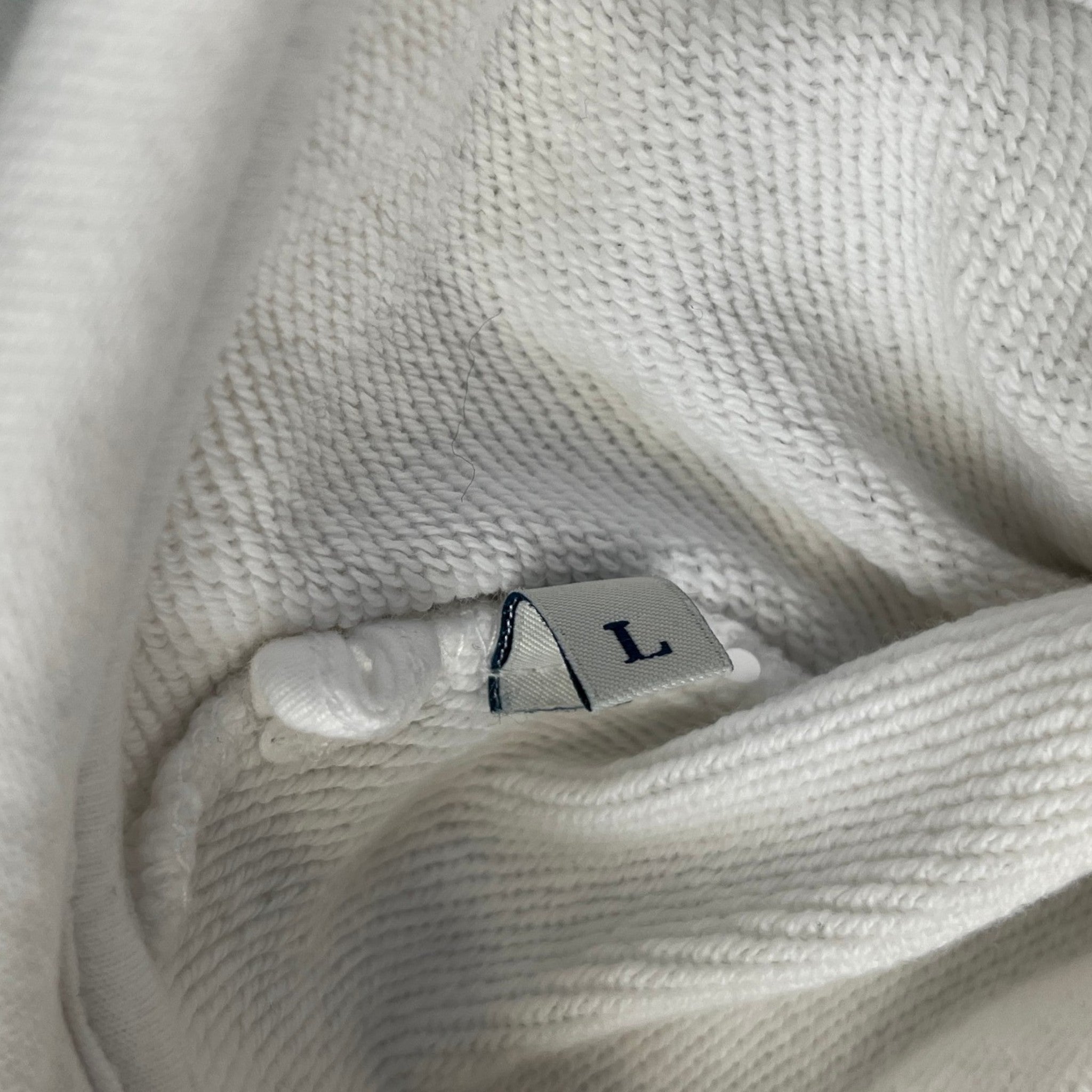 Men's Maglia Hoodie White Size L