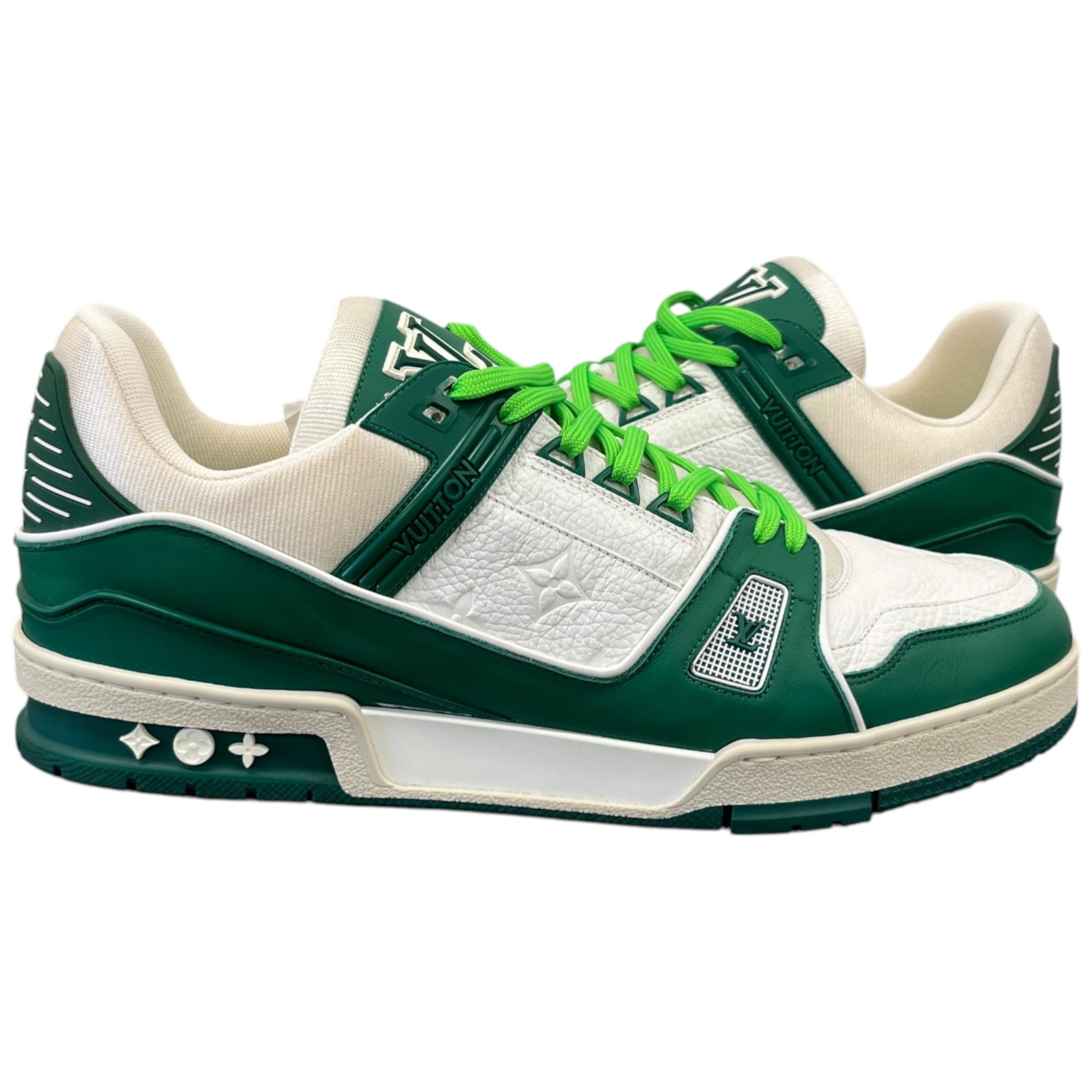 Men's Lv Virgil Abloh Low Trainers Green Size EU 45 / UK 11