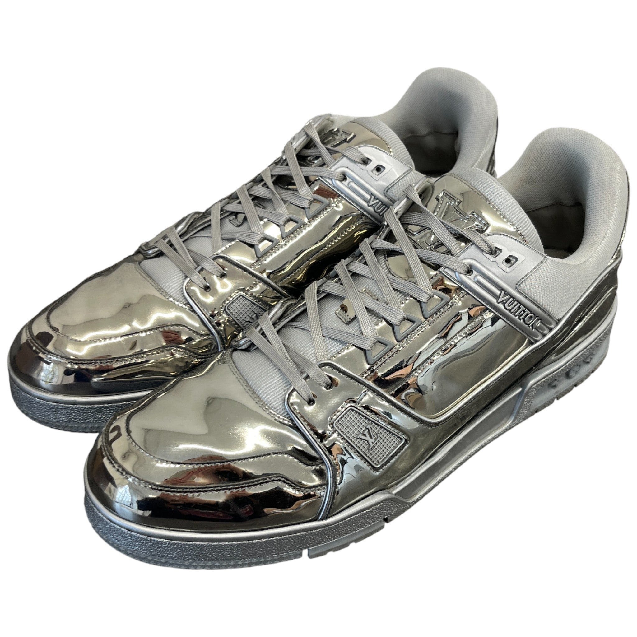 Men's Lv Low Trainers Silver Size EU 45 / UK 11