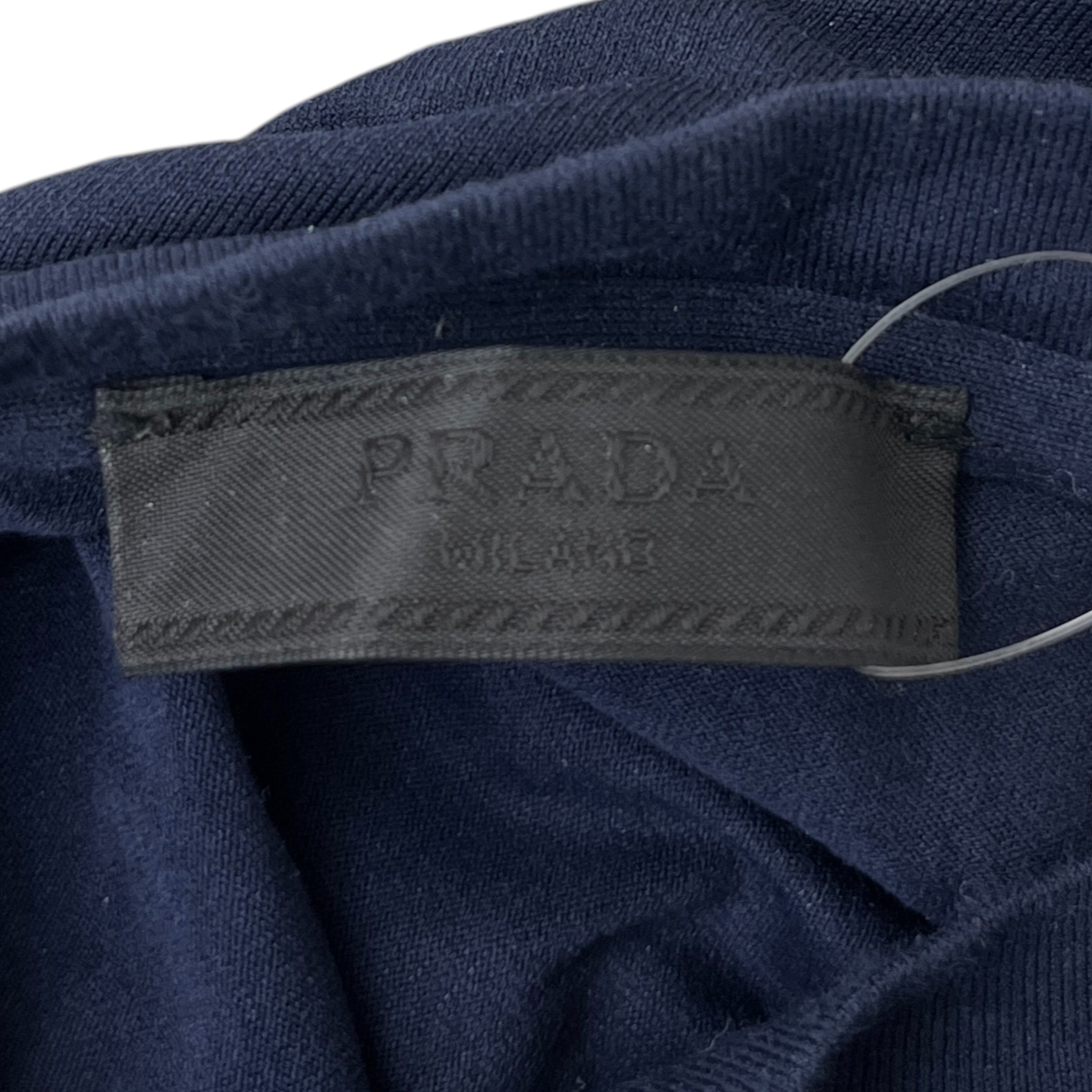 Men's Nylon Pocket Logo T-Shirt Navy Size L