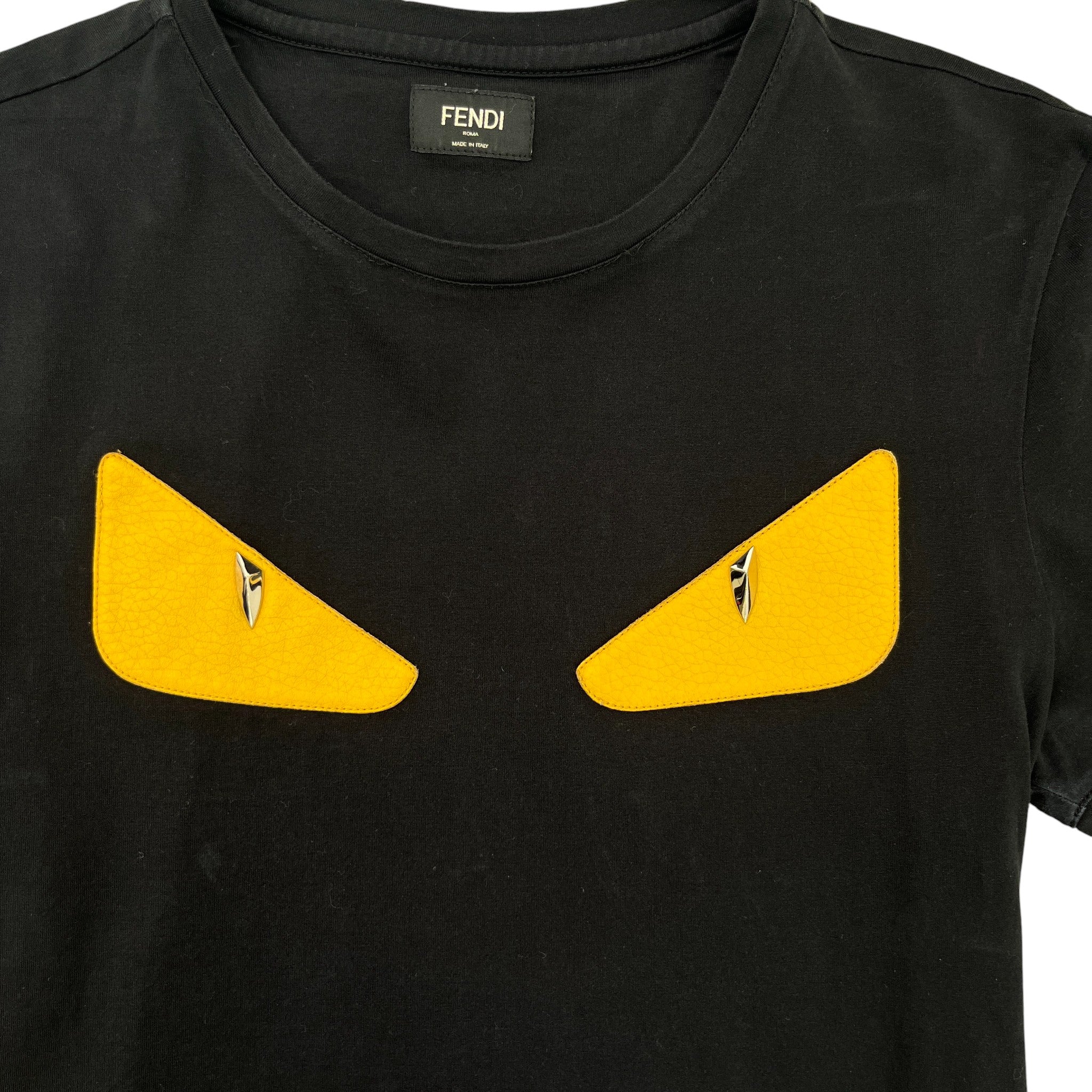Men's Monster Eye Logo T-Shirt Black Size IT 44 / UK XS