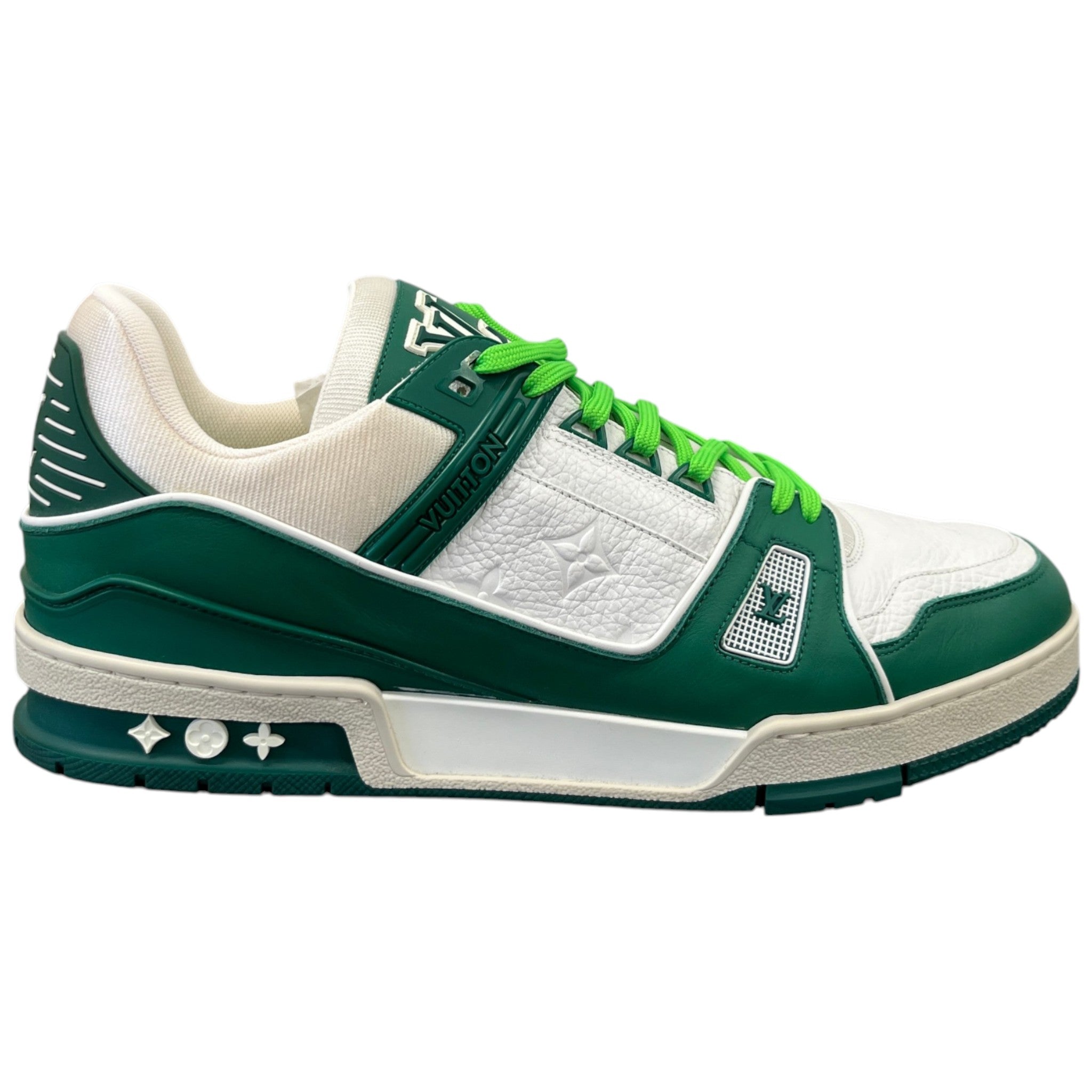 Men's Lv Virgil Abloh Low Trainers Green Size EU 45 / UK 11