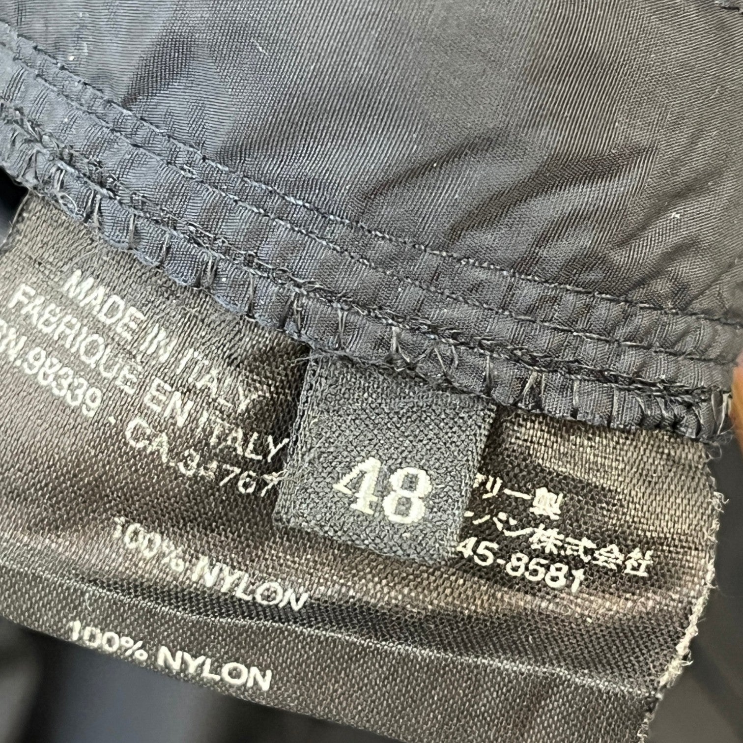 Men's Linea Rossa Nylon Joggers Black Size IT 48 / UK 32