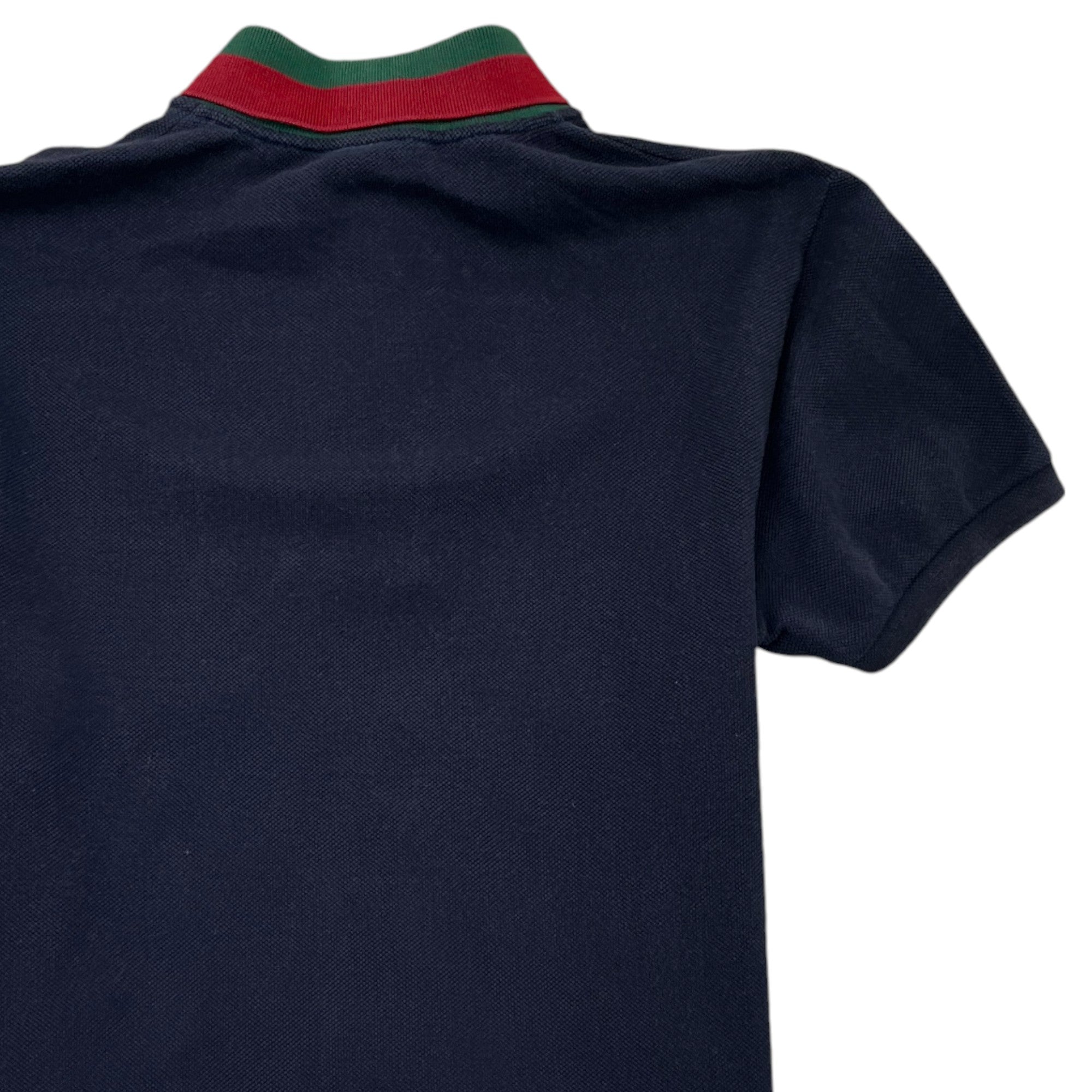 Men's Web Collar Polo Shirt Navy Size S