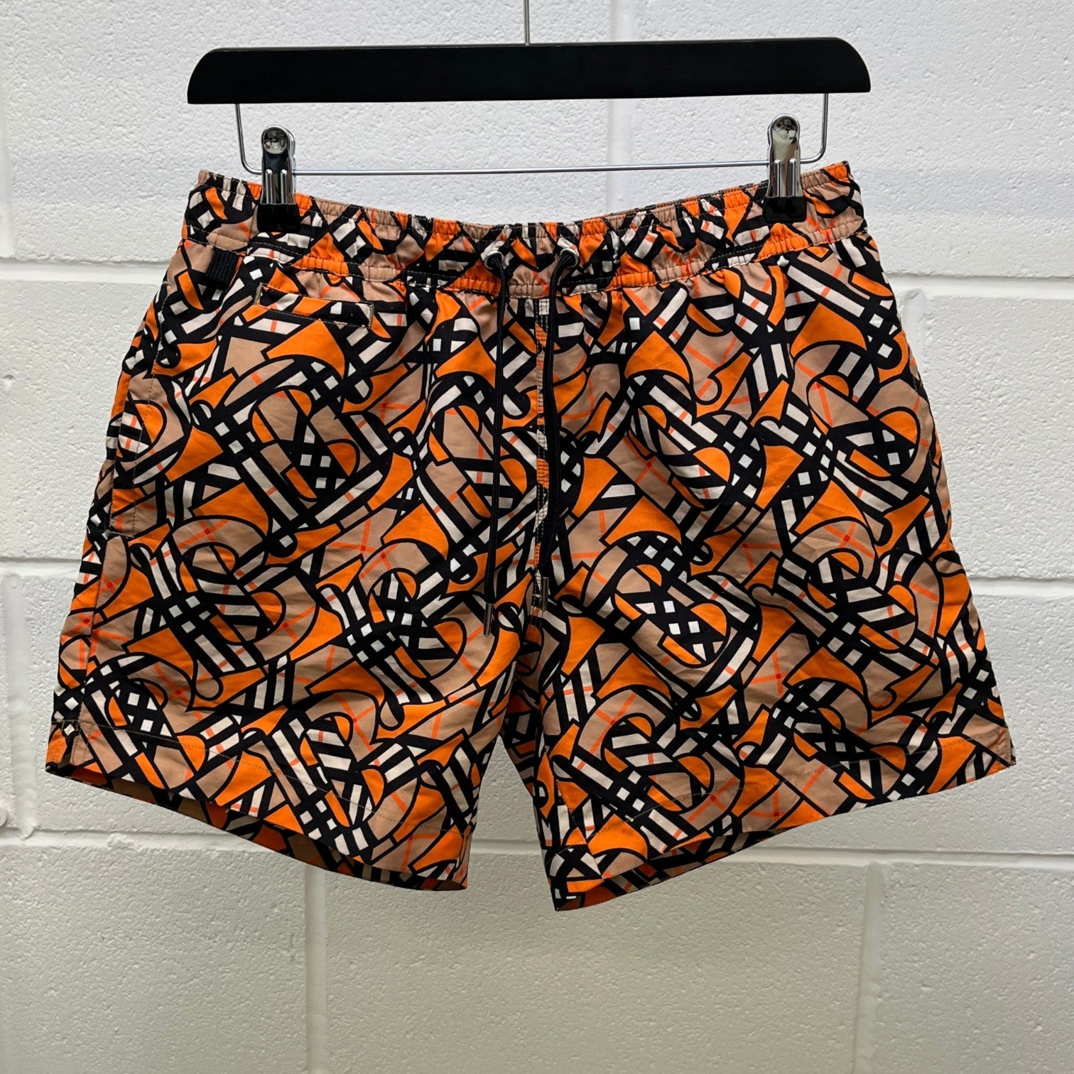Men's Martin Monogram Swim Shorts Orange Size S