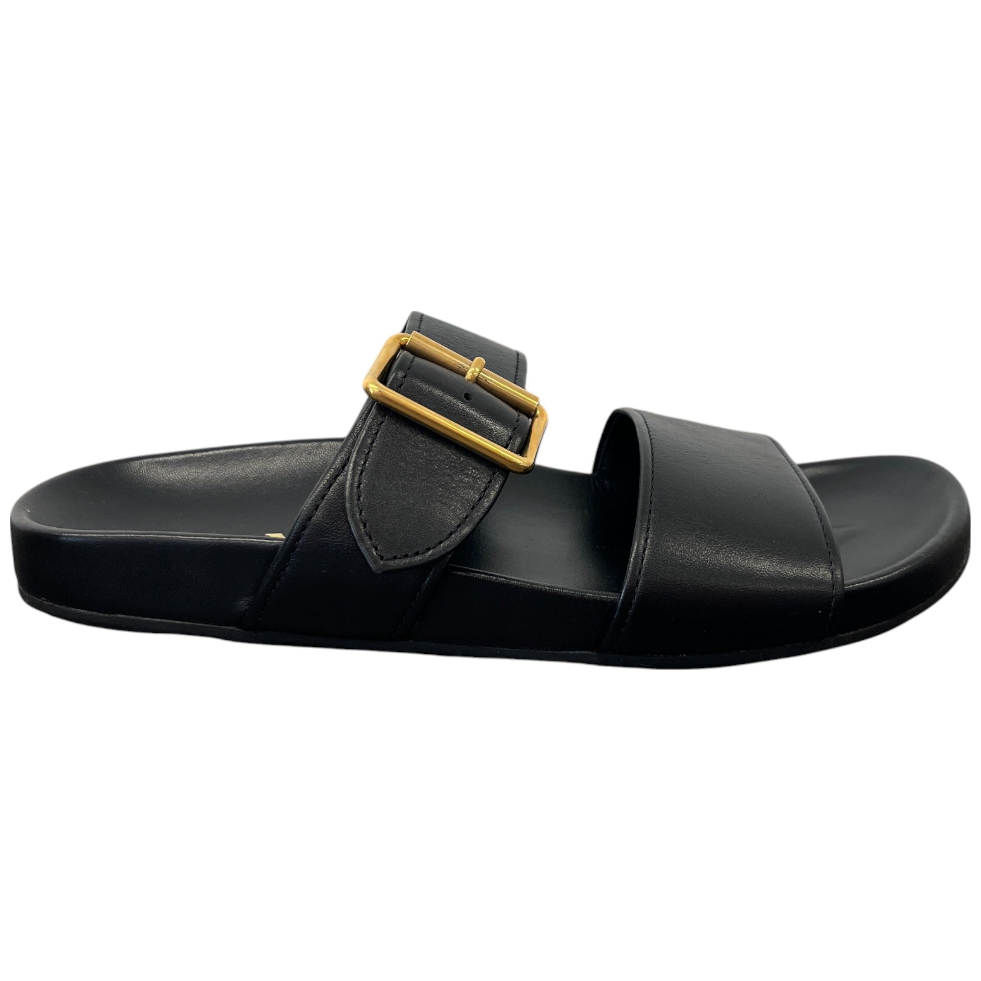 Women's Buckle Crossover Sandals Black Size EU 37.5 / UK 4.5