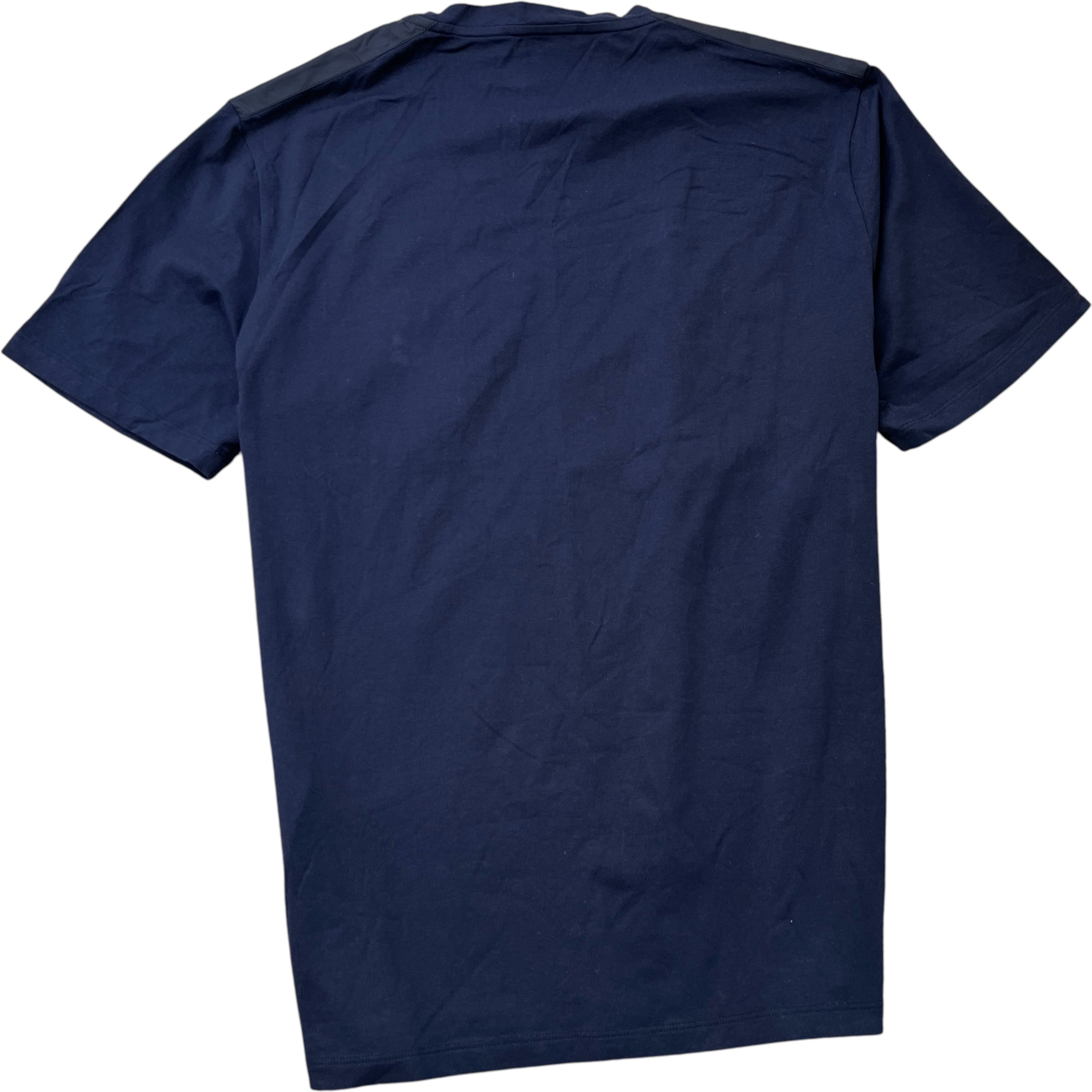 Men's Nylon Pocket Logo T-Shirt Navy Size L