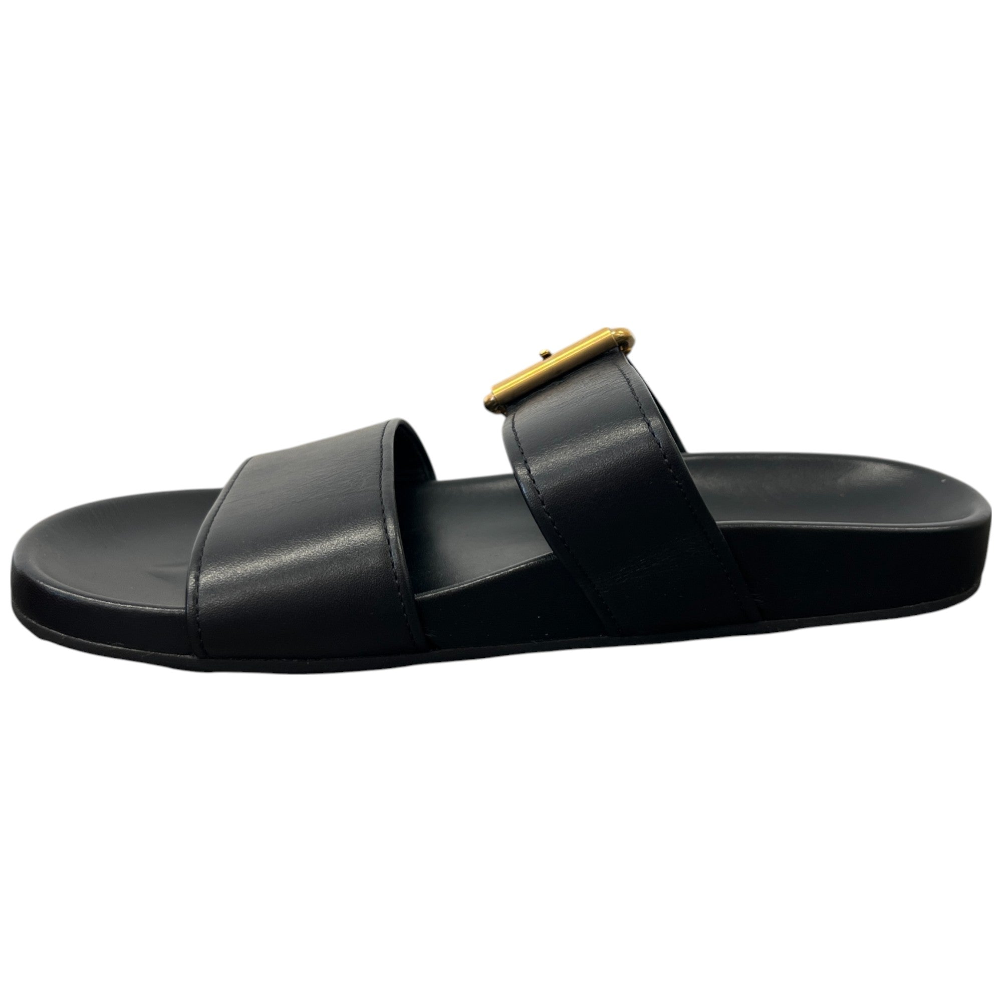 Women's Buckle Crossover Sandals Black Size EU 37.5 / UK 4.5