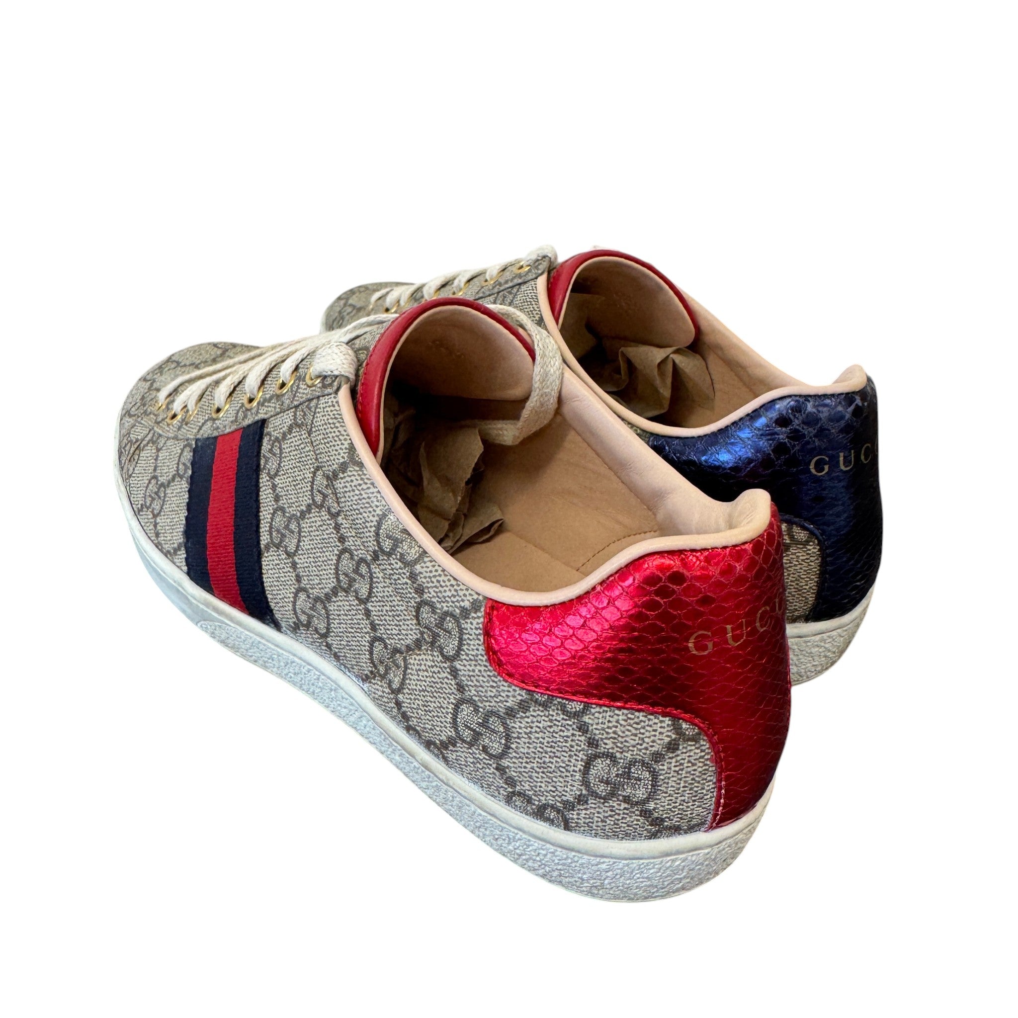 Women's Ace Gg Supreme Low Trainers Beige Size EU 41 / UK 8