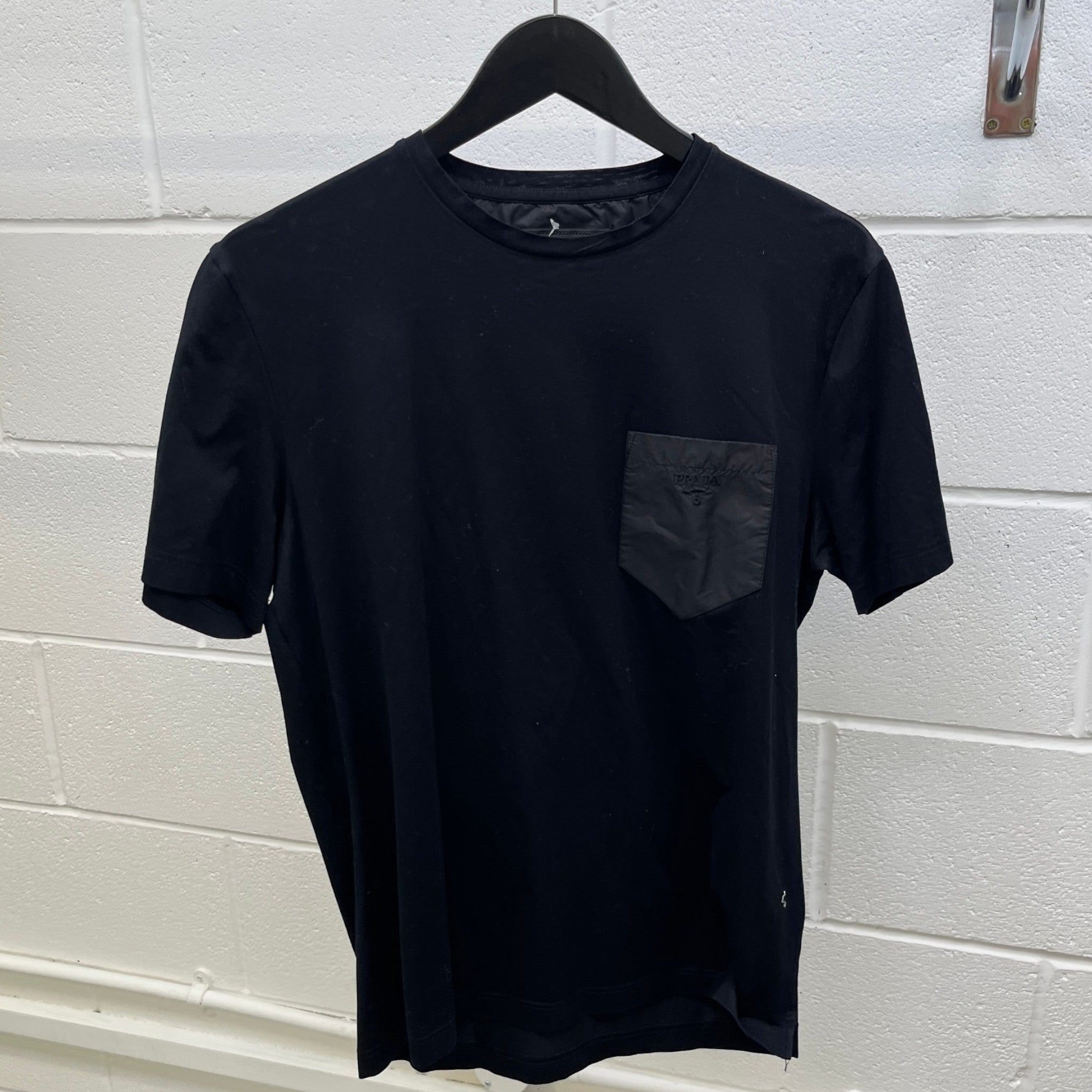 Men's Re-Nylon Pocket Logo T-Shirt Black Size L