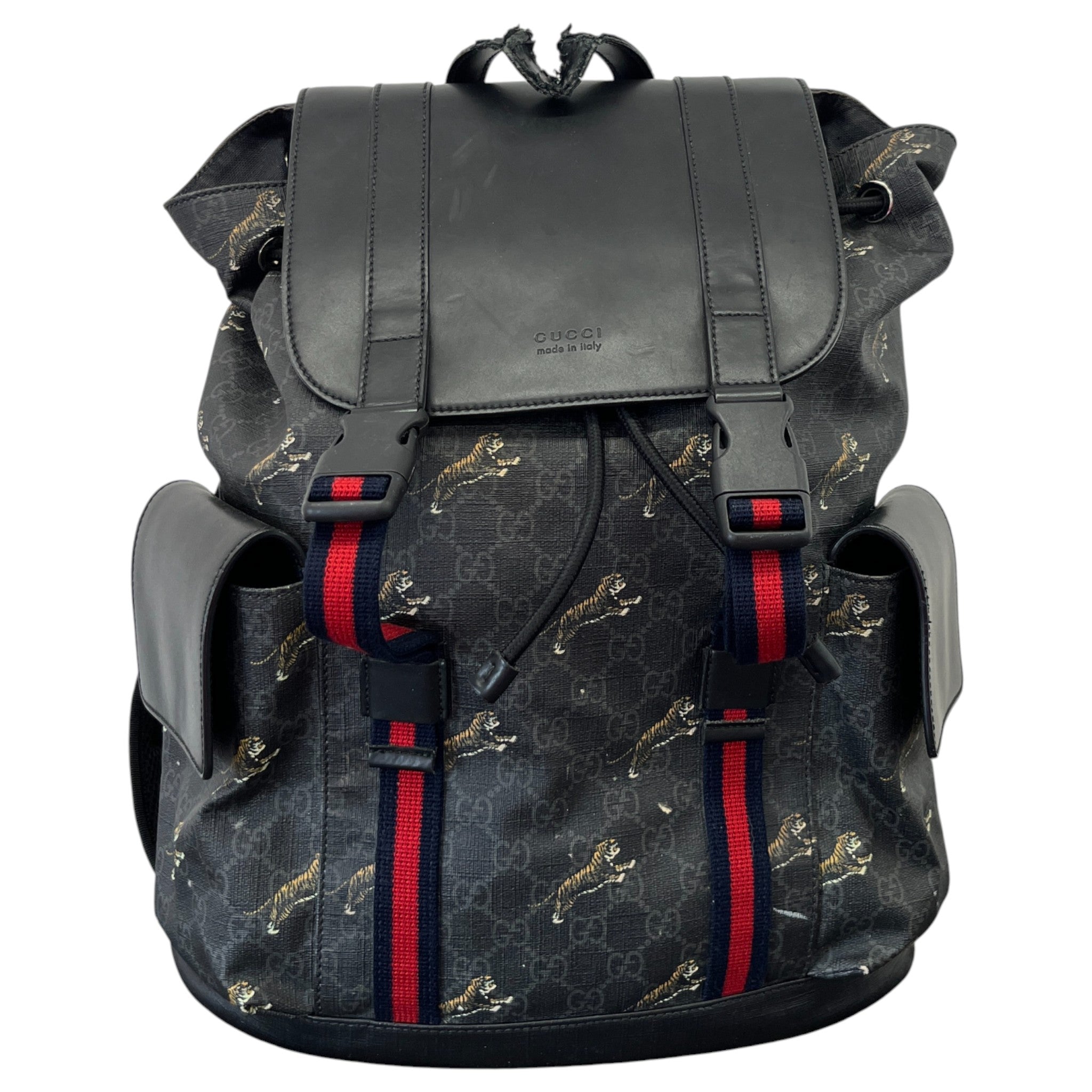 Men's Gg Supreme Tiger Backpack Black
