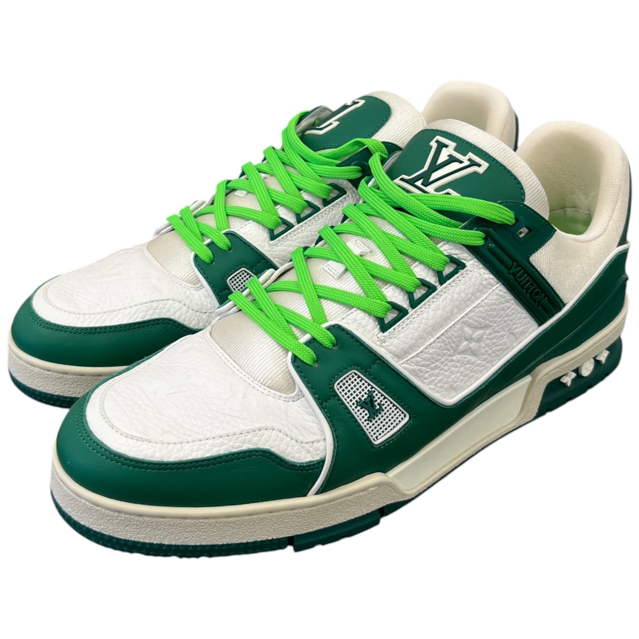 Men's Lv Virgil Abloh Low Trainers Green Size EU 45 / UK 11
