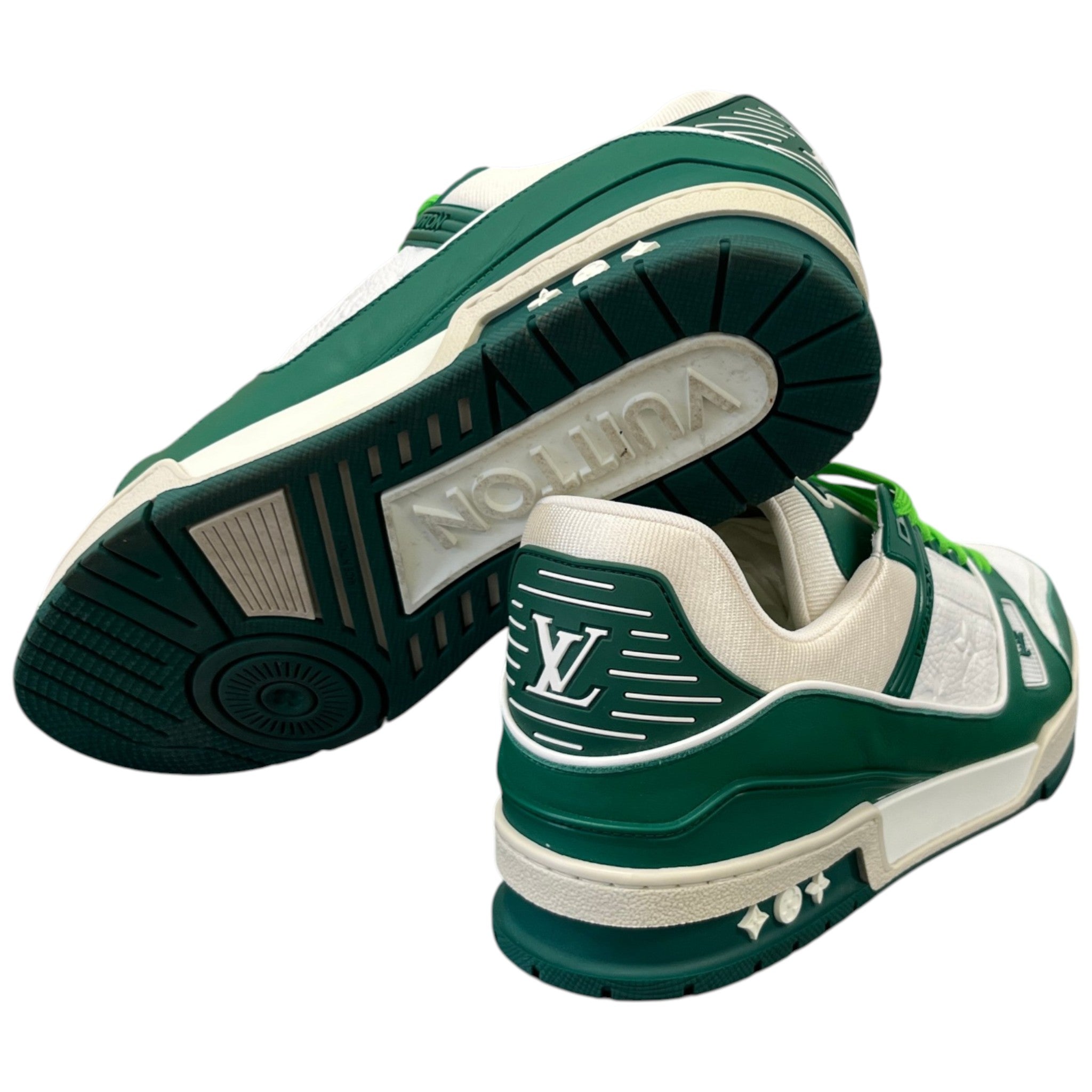 Men's Lv Virgil Abloh Low Trainers Green Size EU 45 / UK 11