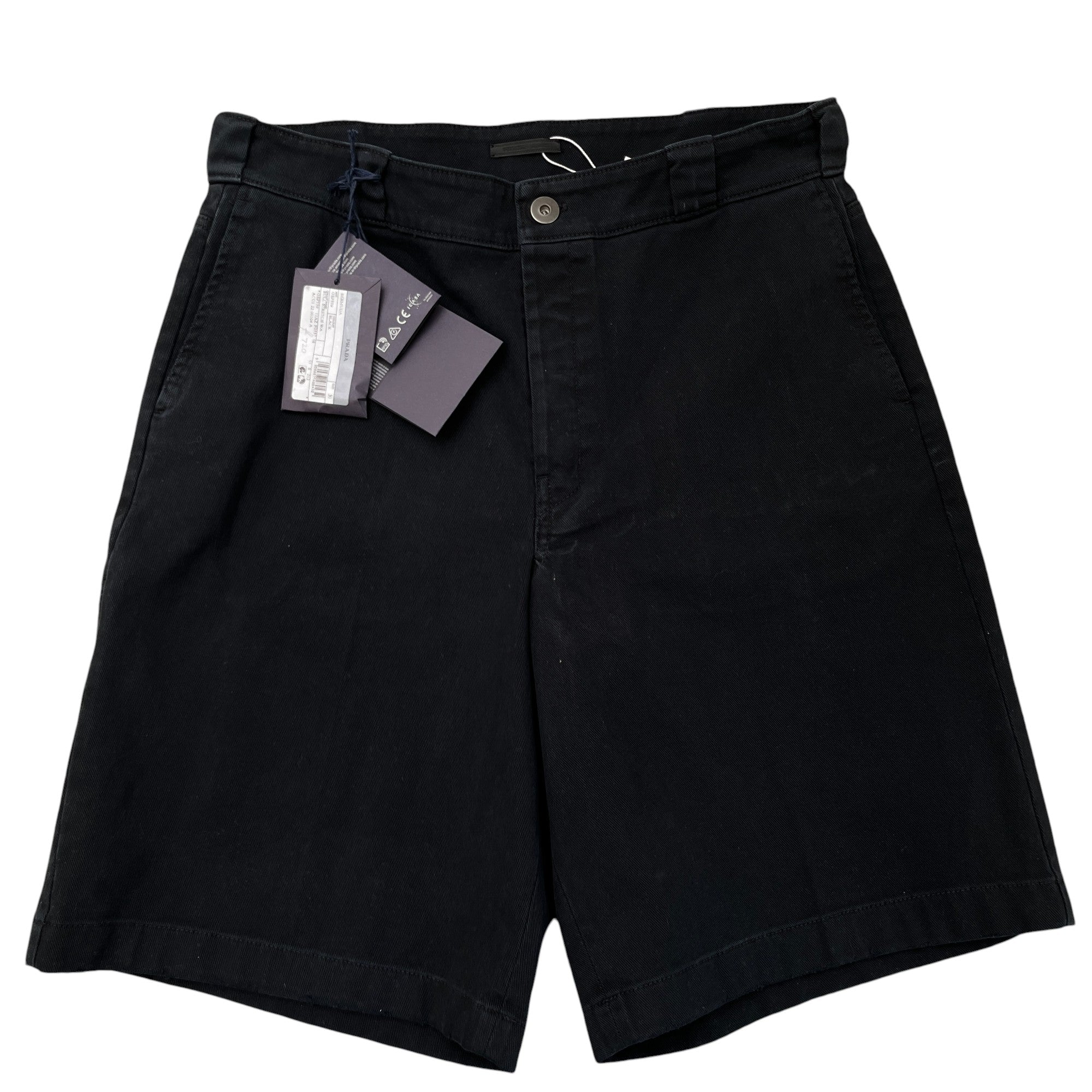 Men's Embossed Triangle Logo Shorts Navy Size IT 50 / UK 34