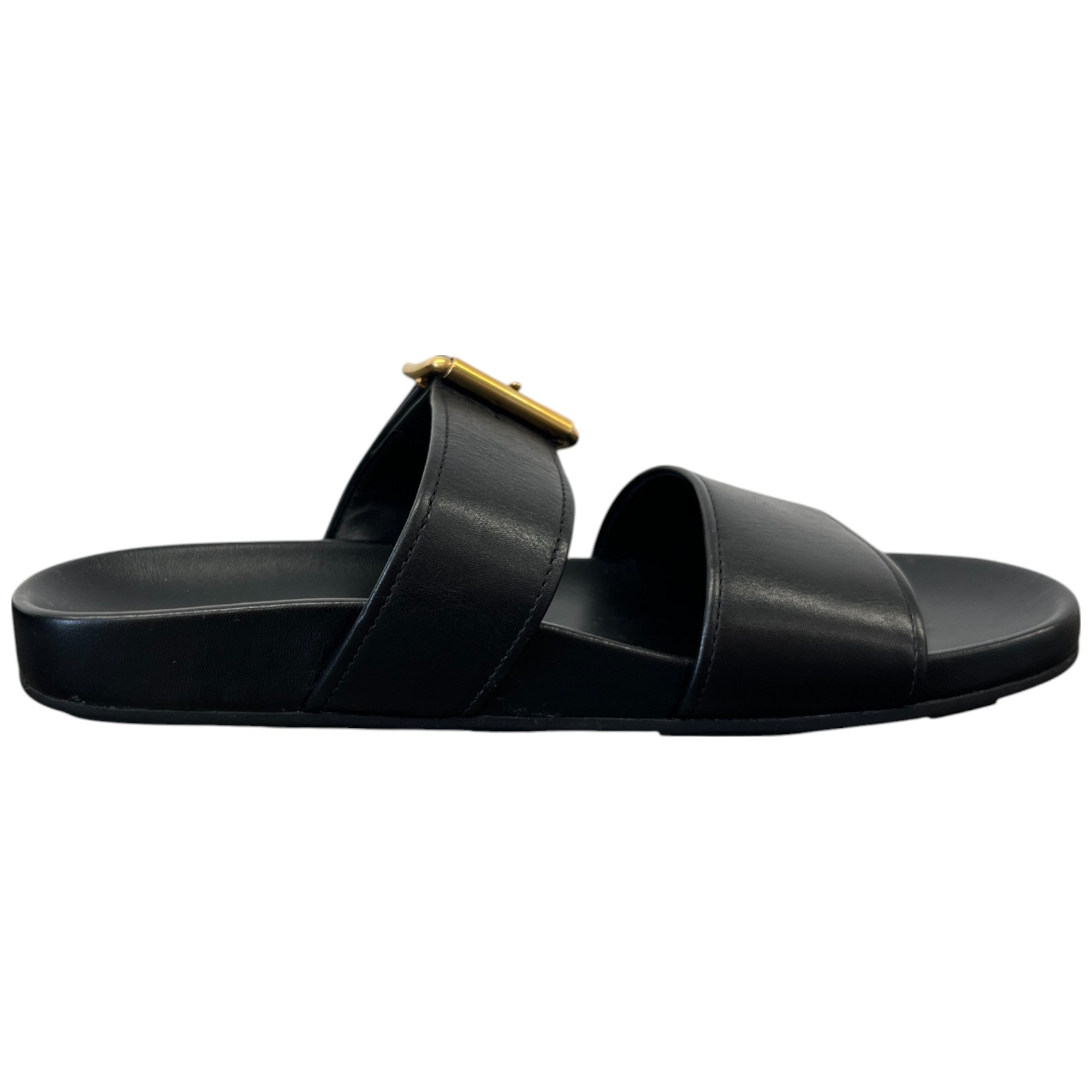 Women's Buckle Crossover Sandals Black Size EU 37.5 / UK 4.5