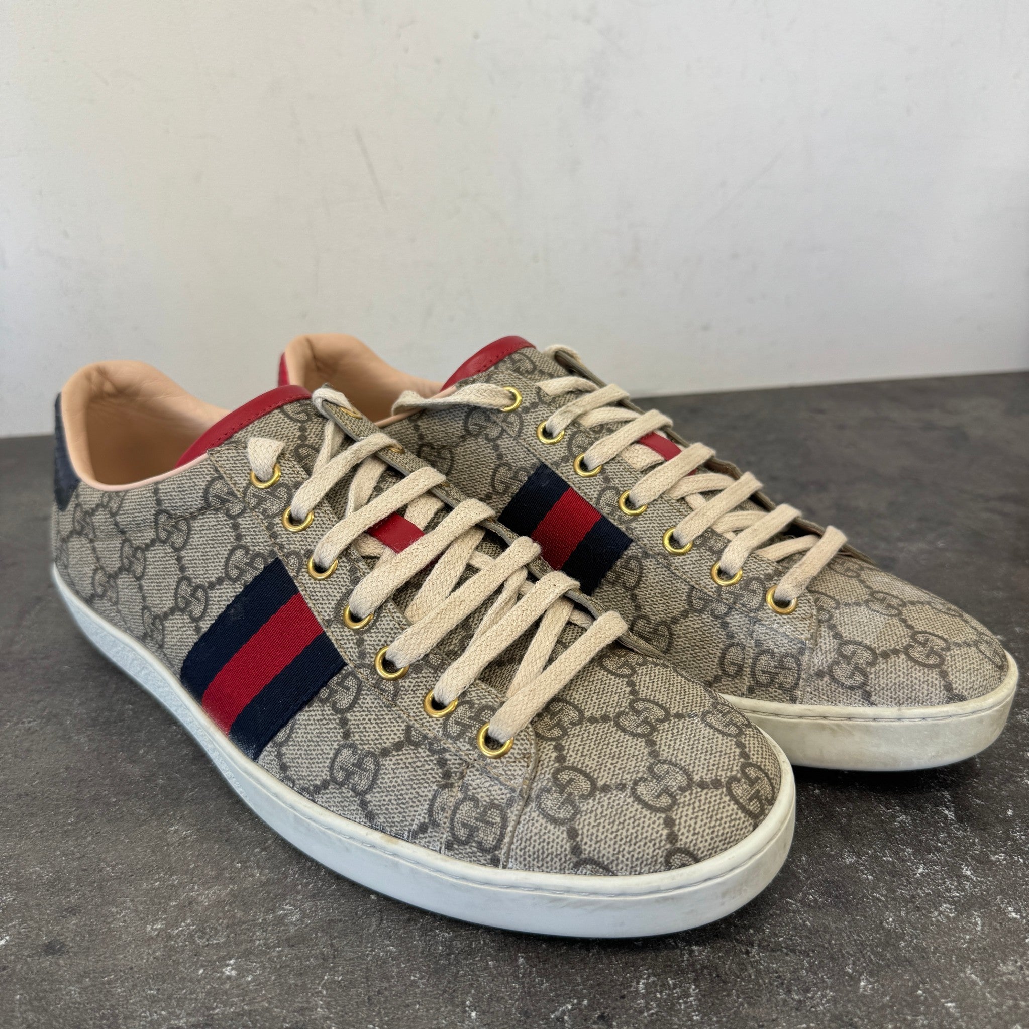 Women's Ace Gg Supreme Low Trainers Beige Size EU 41 / UK 8
