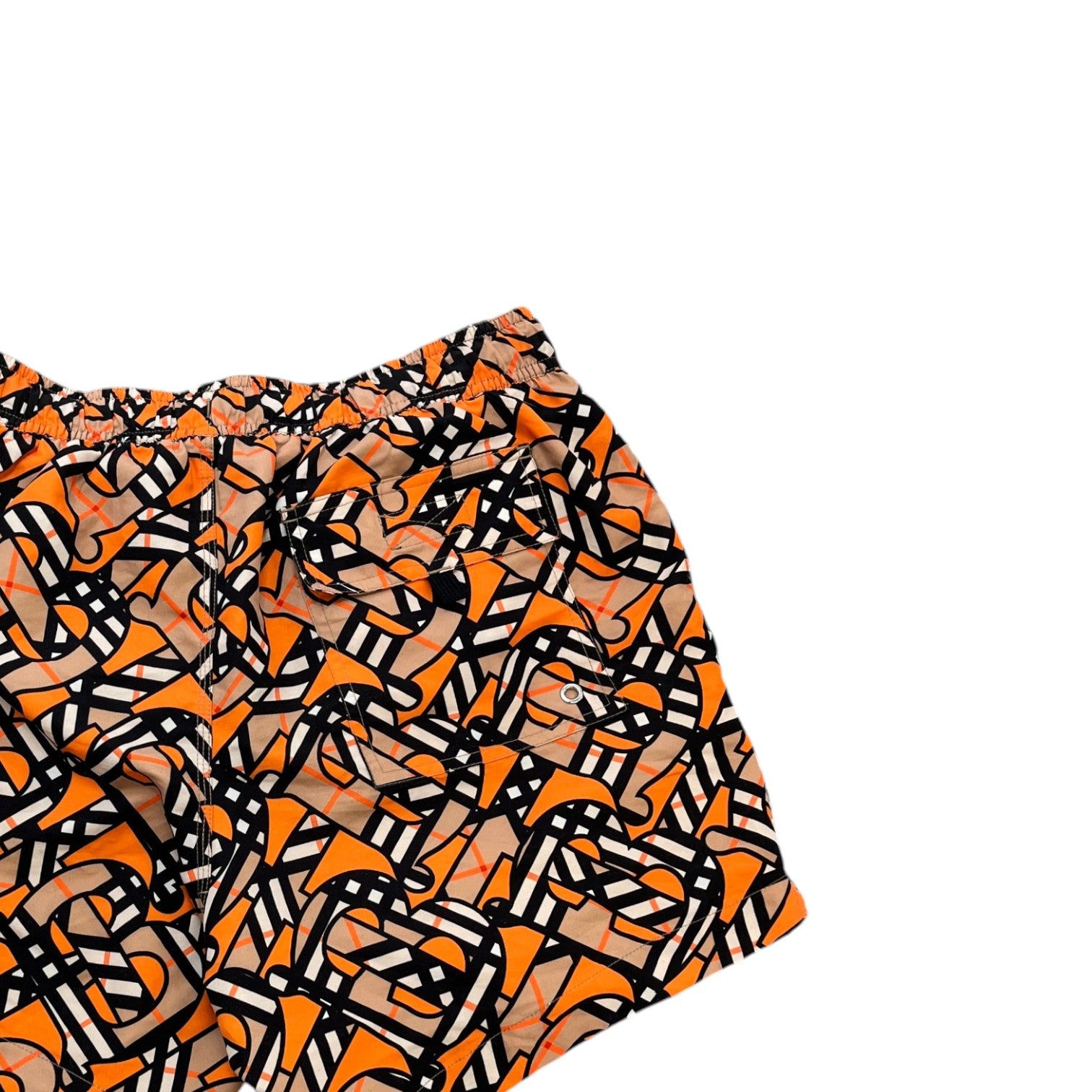 Men's Martin Monogram Swim Shorts Orange Size S