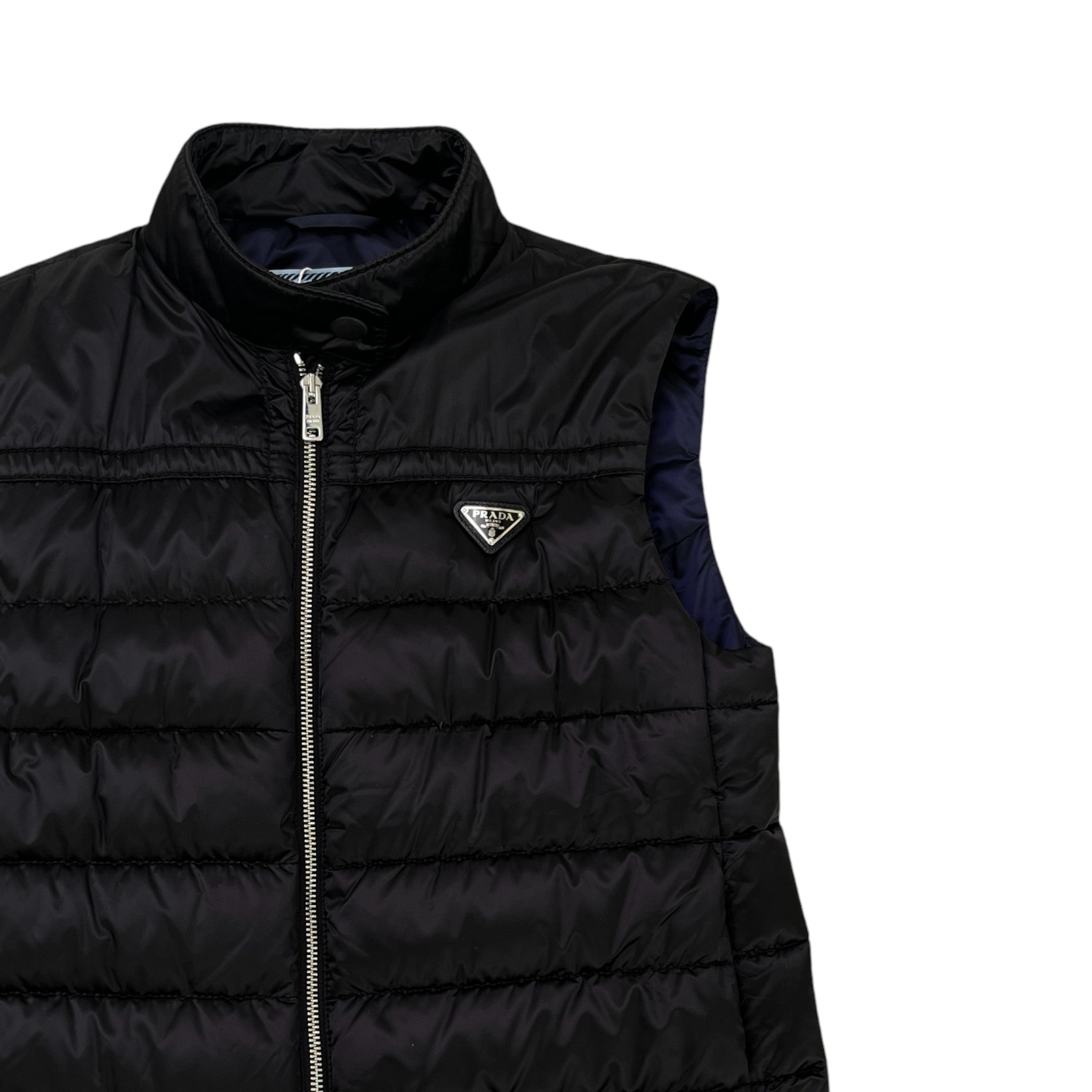 Women's Plaque Logo Gilet Black Size IT 38 / UK 6