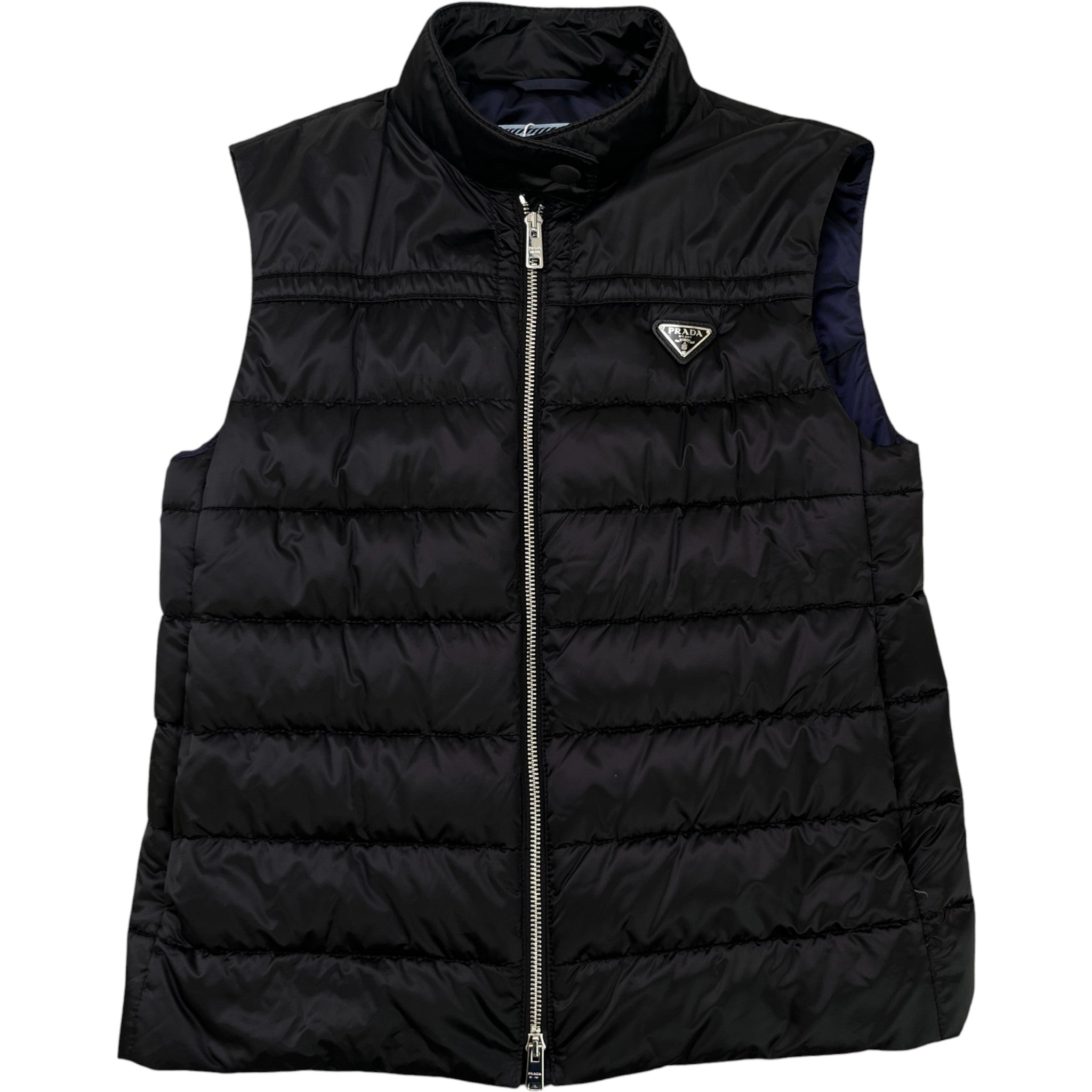 Women's Plaque Logo Gilet Black Size IT 38 / UK 6