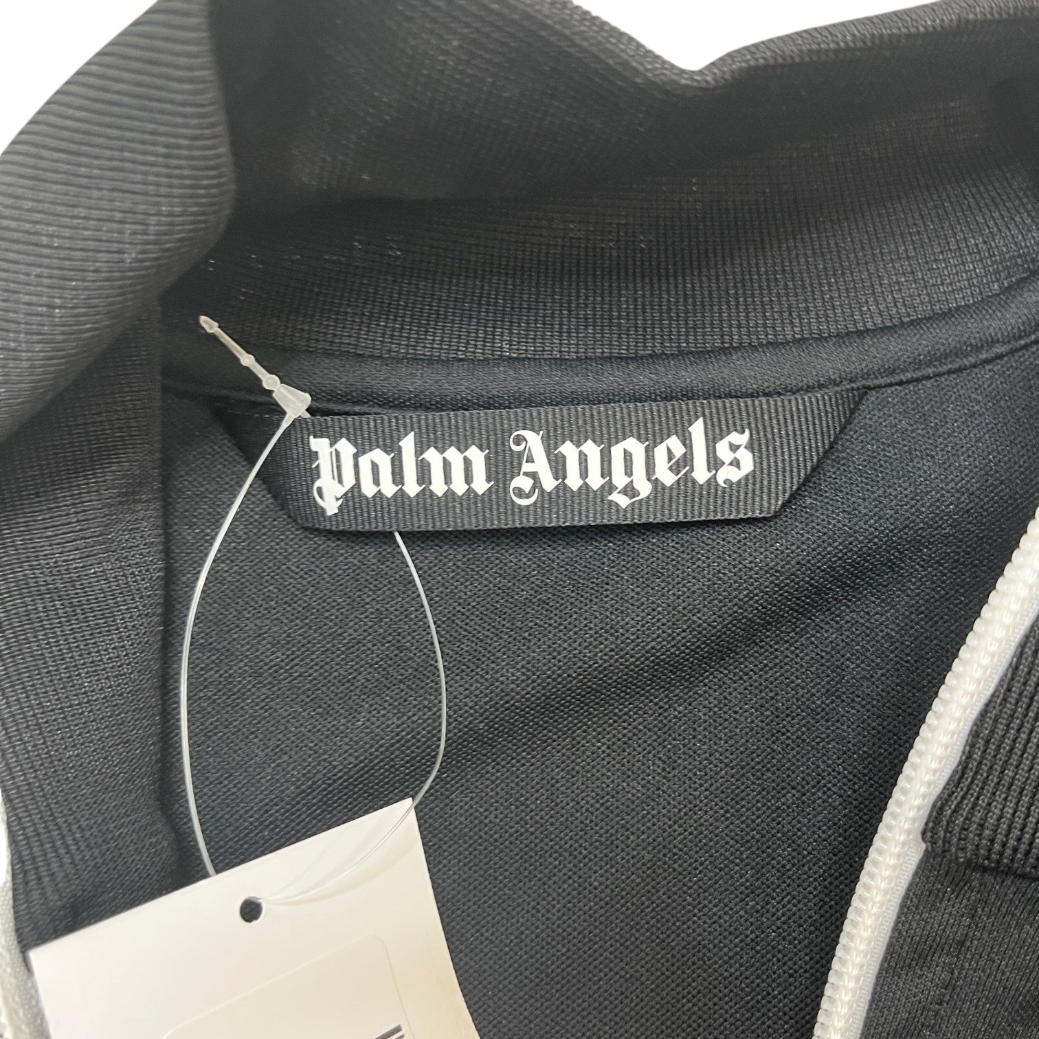 Men's Stripe Logo Track Jacket Black Size XL