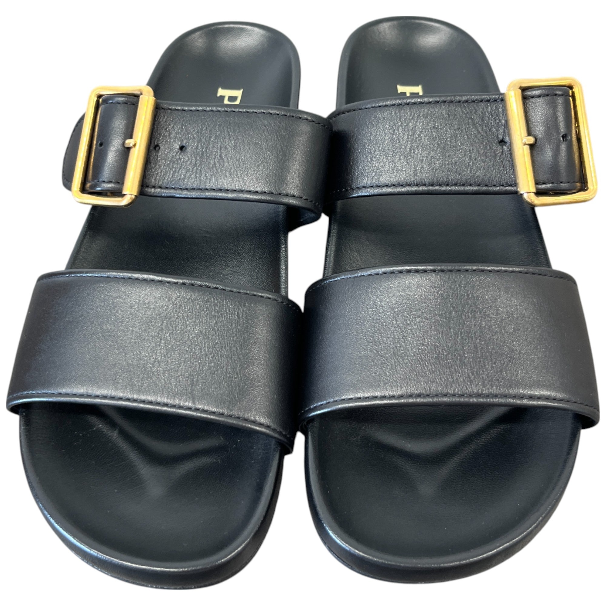 Women's Buckle Crossover Sandals Black Size EU 37.5 / UK 4.5