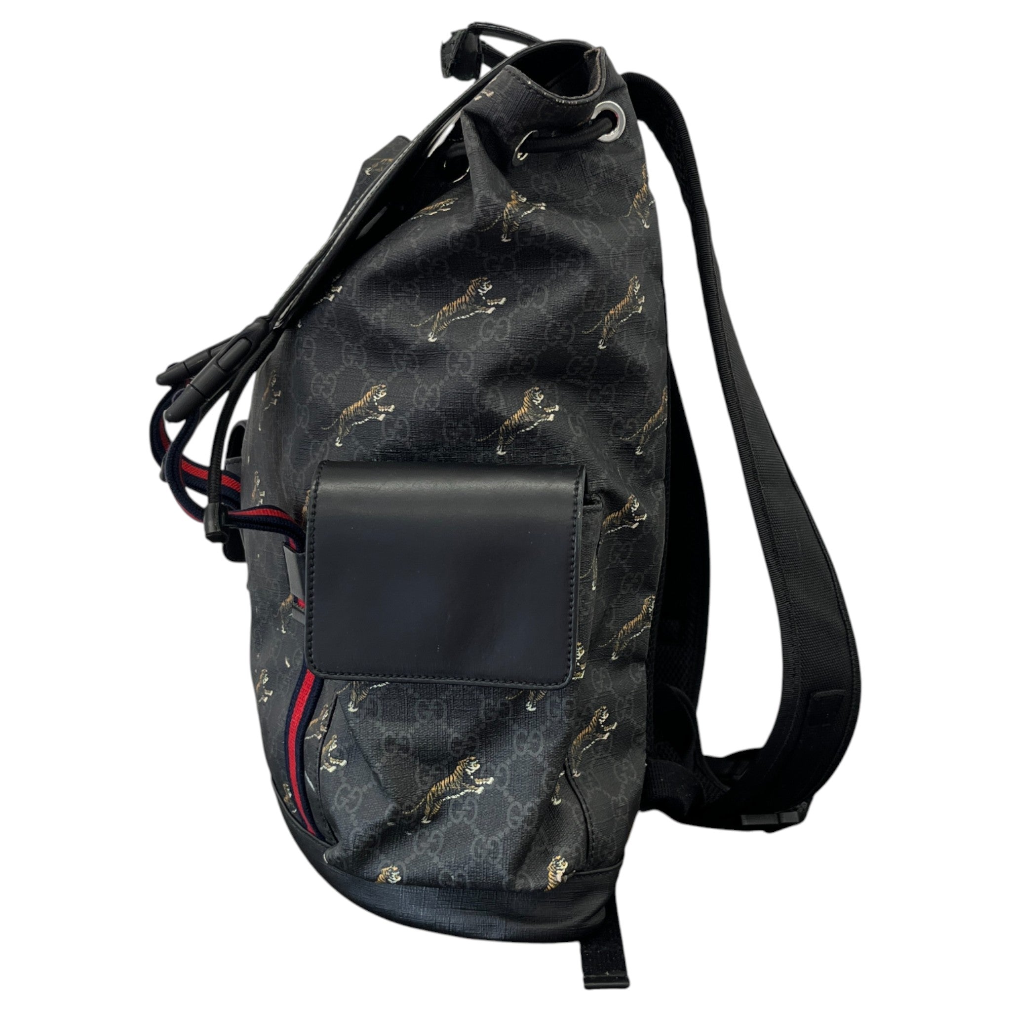 Men's Gg Supreme Tiger Backpack Black