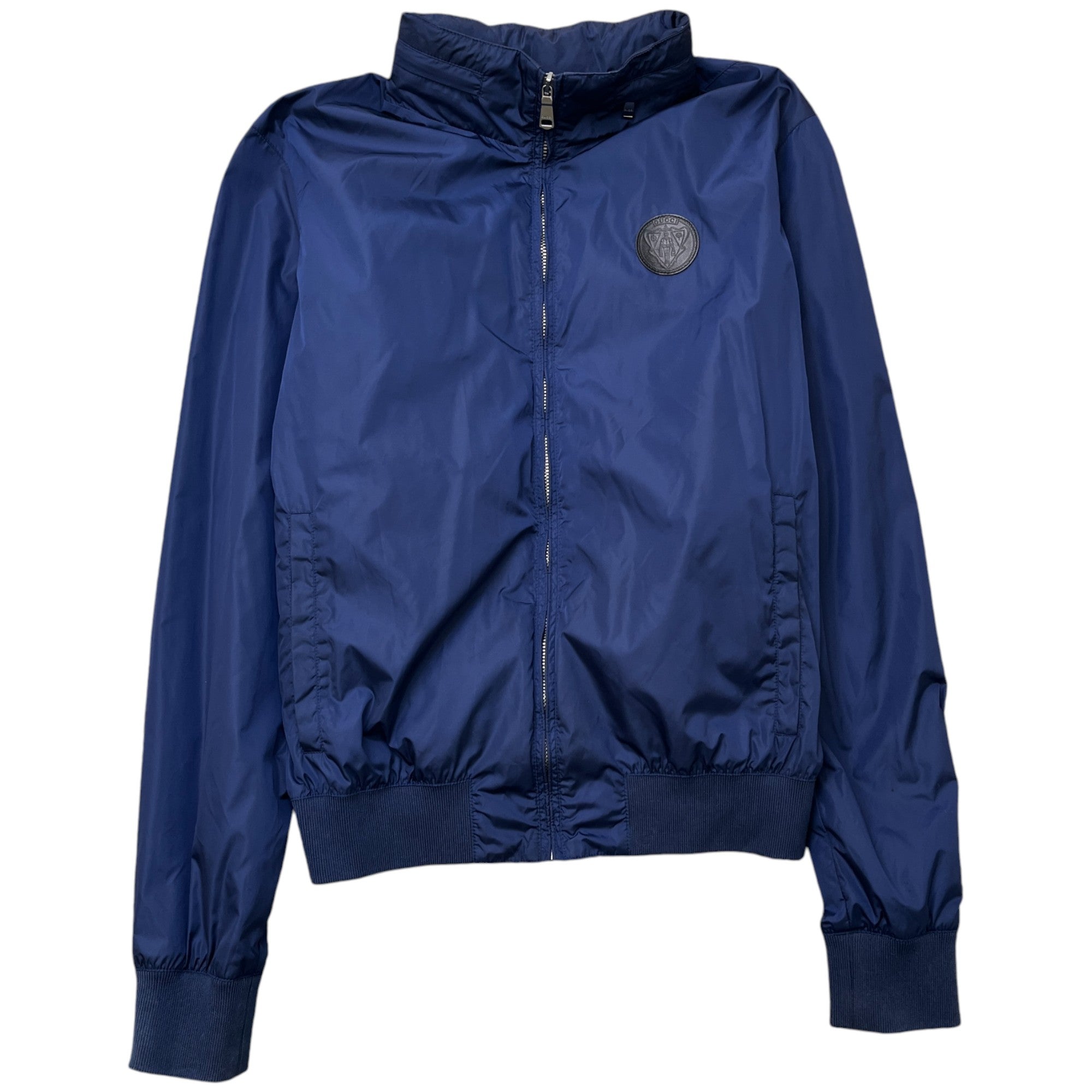 Men's Patch Logo Jacket Blue Size IT 44 / XS