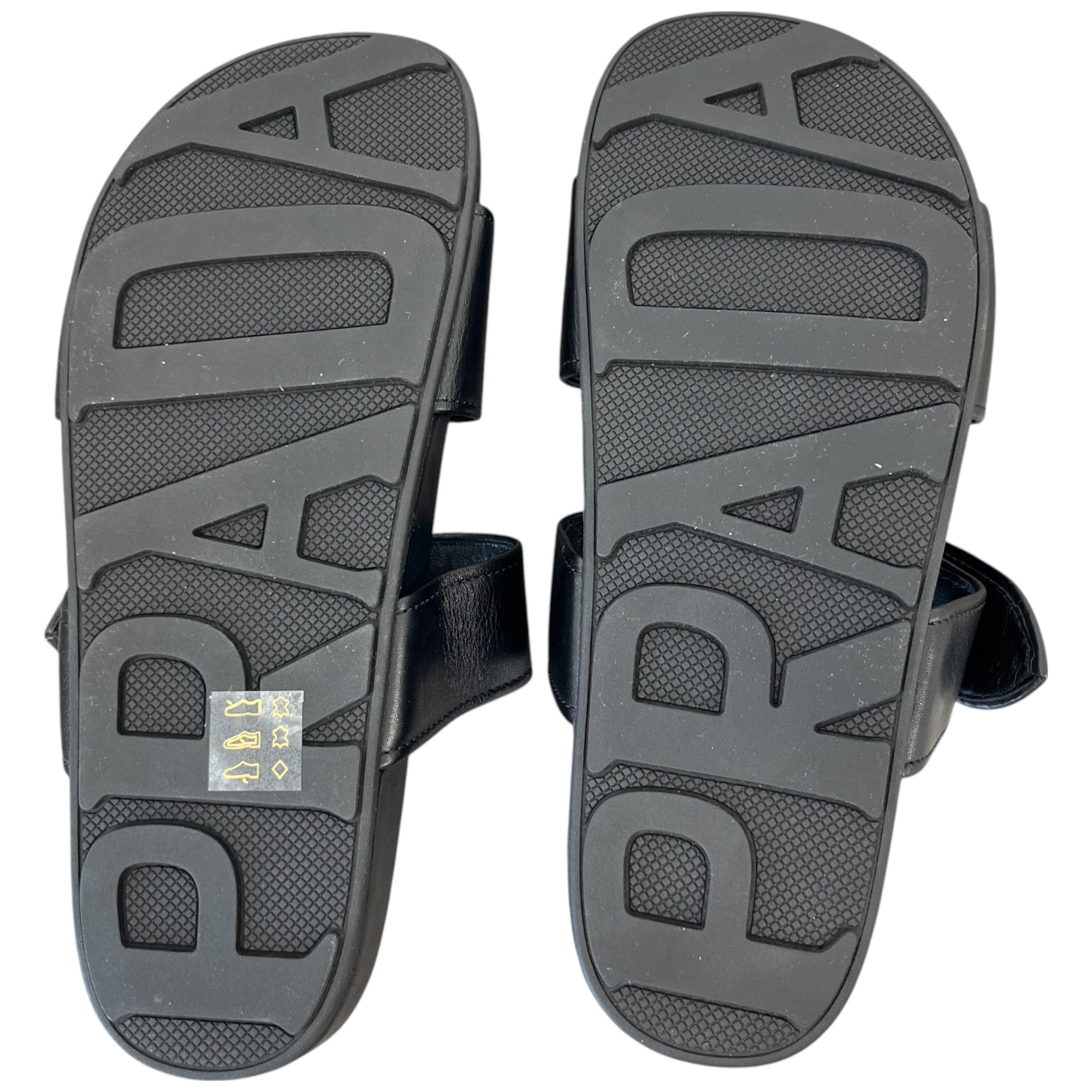 Women's Buckle Crossover Sandals Black Size EU 37.5 / UK 4.5