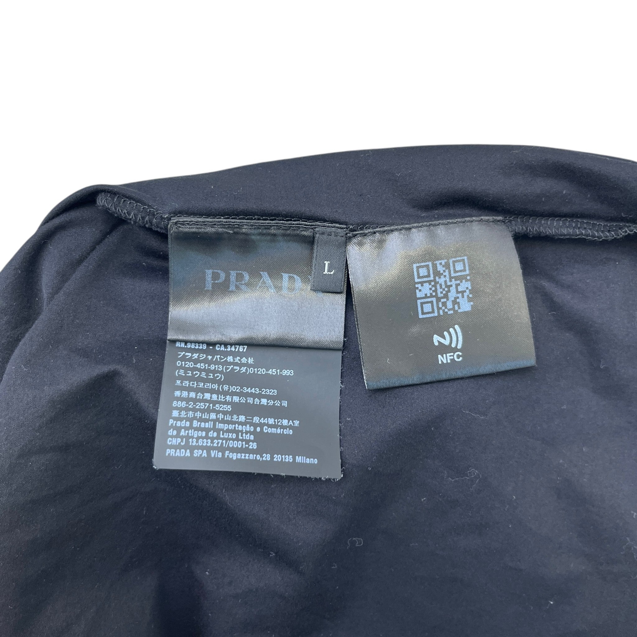 Men's Re-Nylon Pocket Logo T-Shirt Black Size L