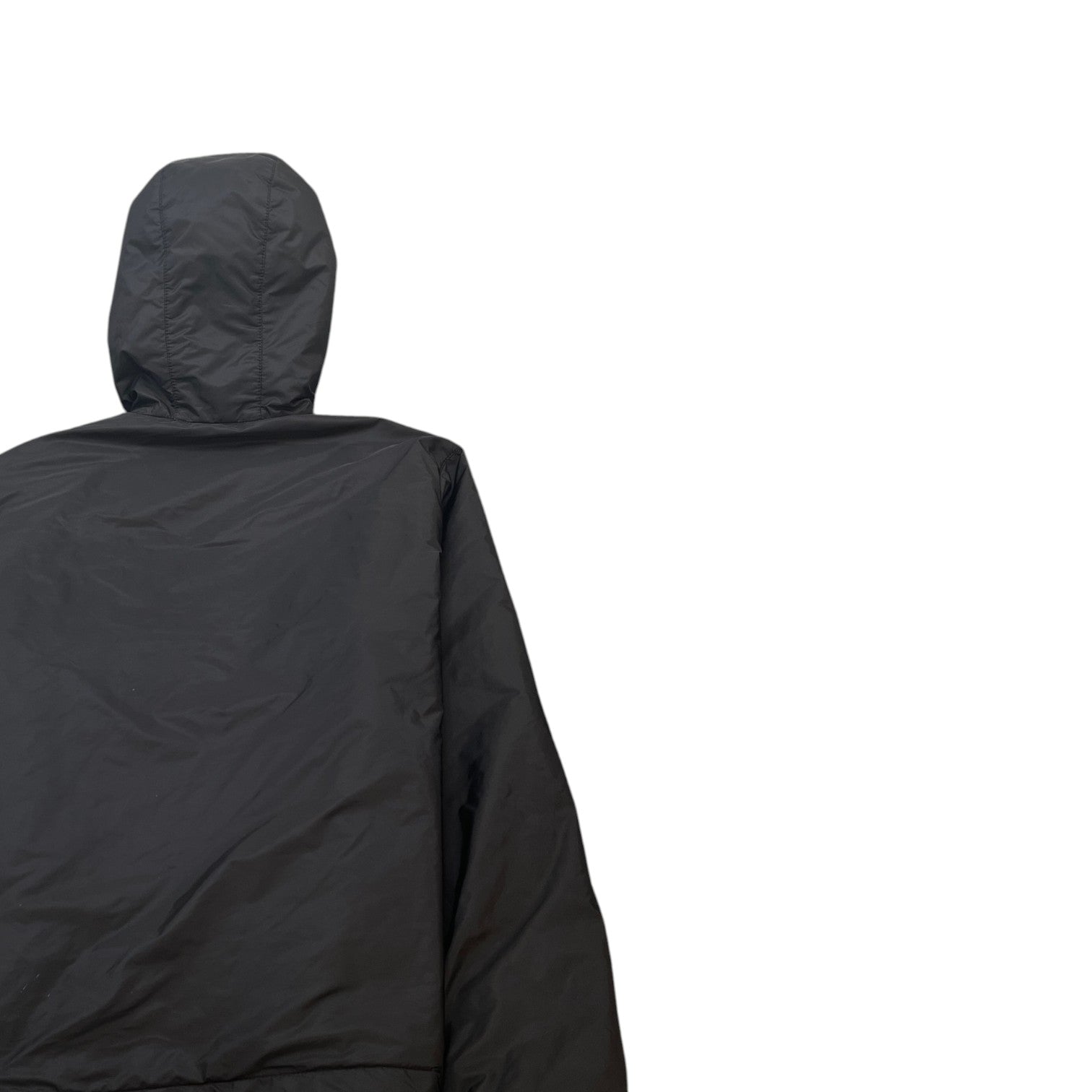 Men's Triangle Logo Plaque Down Jacket Black Size M