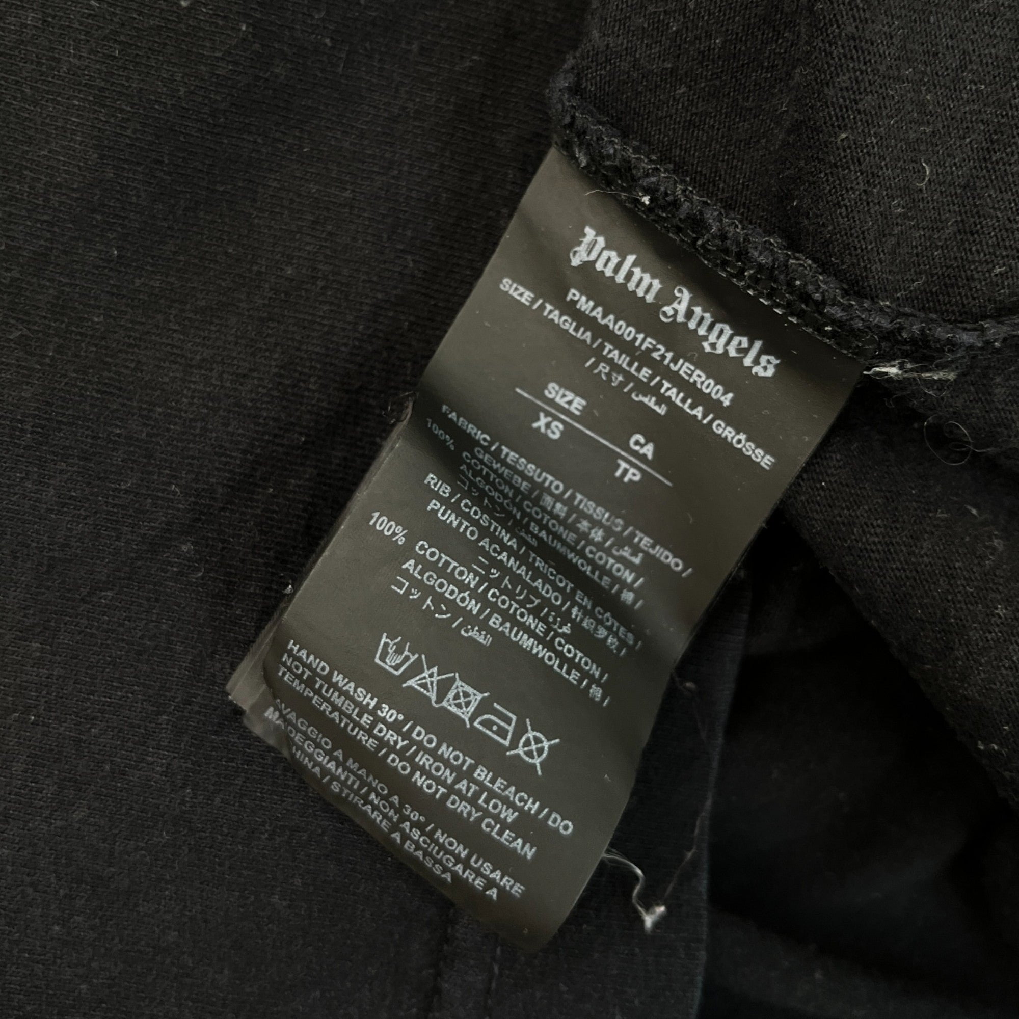 Men's Heart Spray Logo T-Shirt Black Size XS