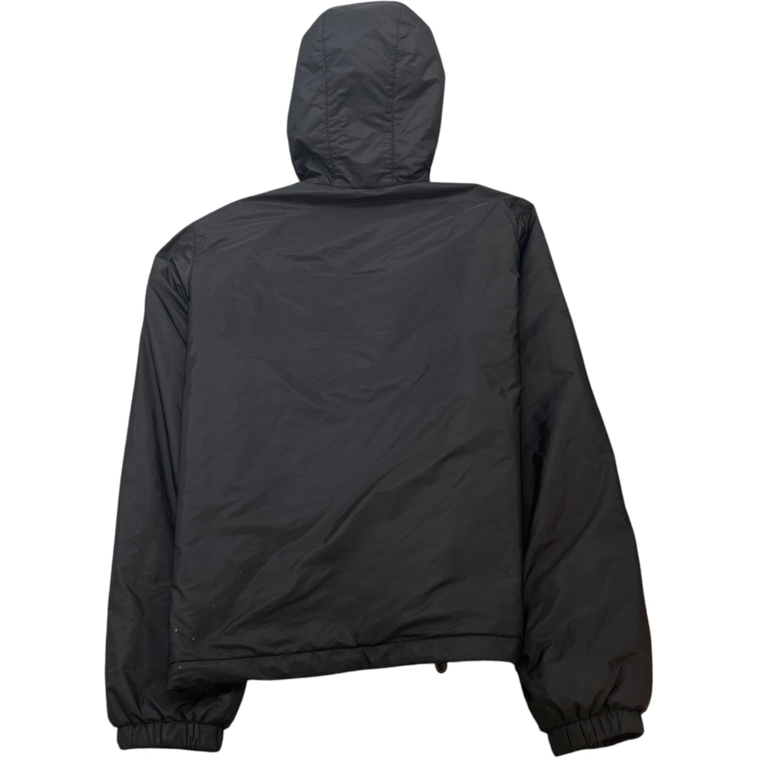 Men's Triangle Logo Plaque Down Jacket Black Size M