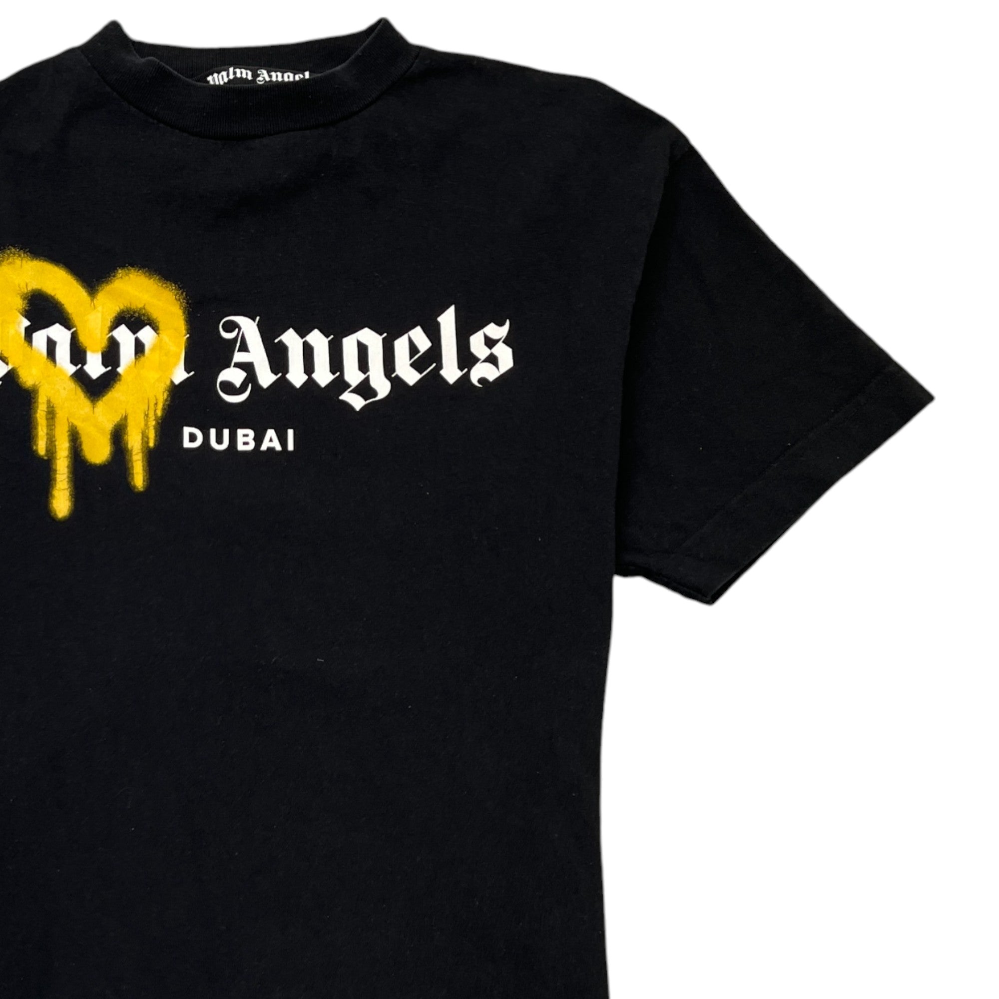 Men's Heart Spray Logo T-Shirt Black Size XS